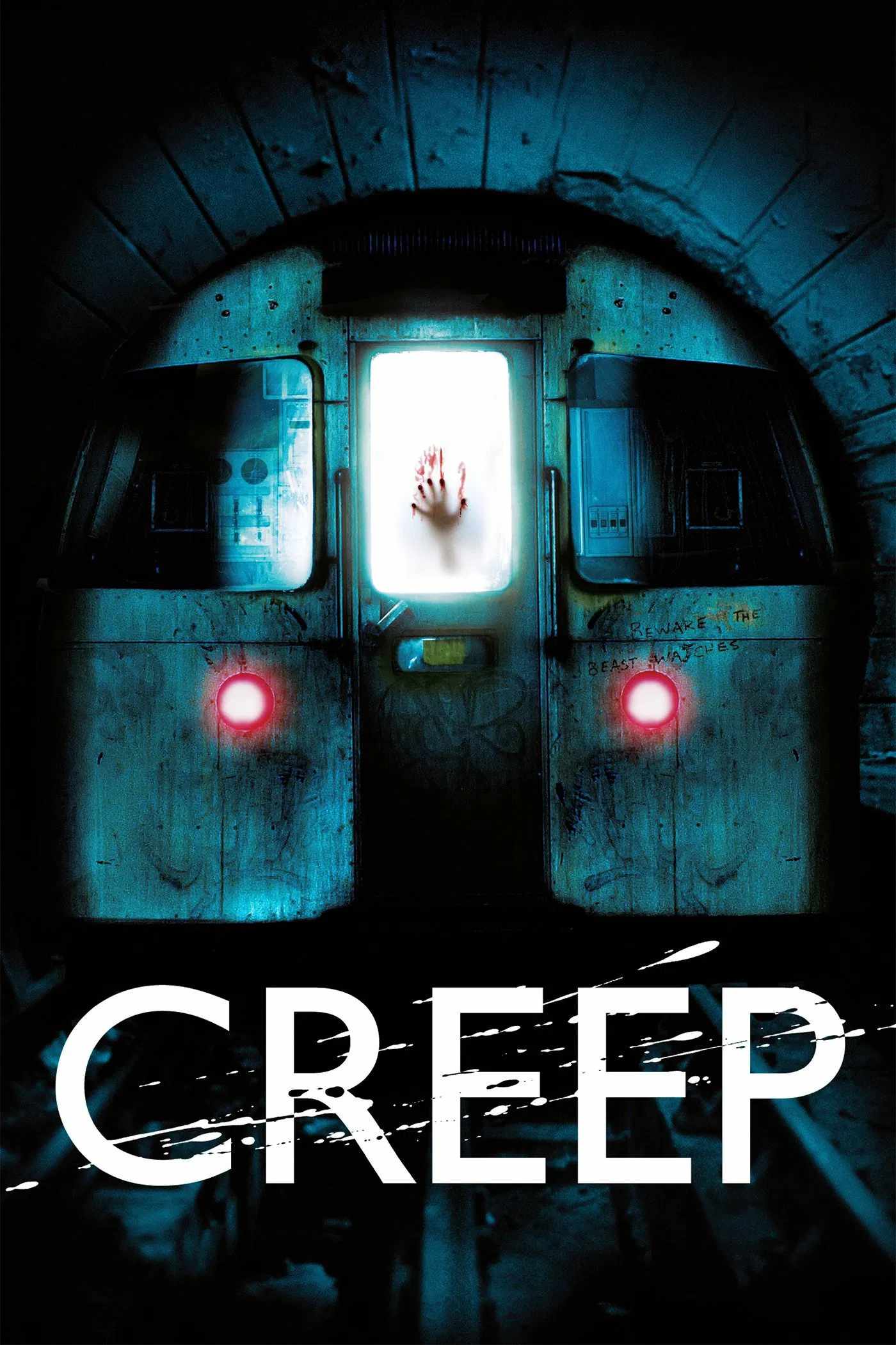 Poster chính thức của phim Phim Kinh Dị, Phim Giật Gân "Quái Vật Tàu Điện Ngầm" (Creep - 2004), với sự tham gia của diễn viên Franka Potente và Sean Harris.
