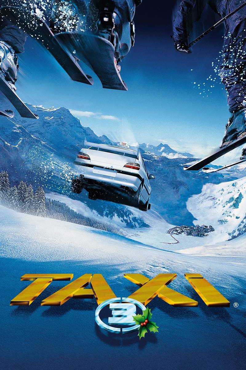 Poster chính thức của phim Phim Hành Động, Phim Hài "Quái Xế 3" (Taxi 3 - 2003), với sự tham gia của diễn viên Samy Naceri và Frédéric Diefenthal.