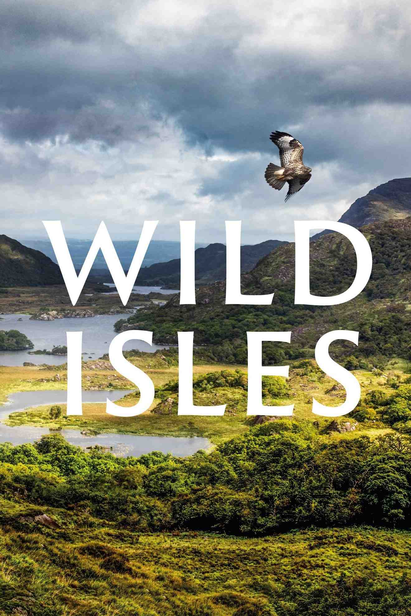 Poster chính thức của phim Phim Tài Liệu "Quần Đảo Anh Hoang Dã" (Wild Isles - 2023), với sự tham gia của diễn viên David Attenborough.