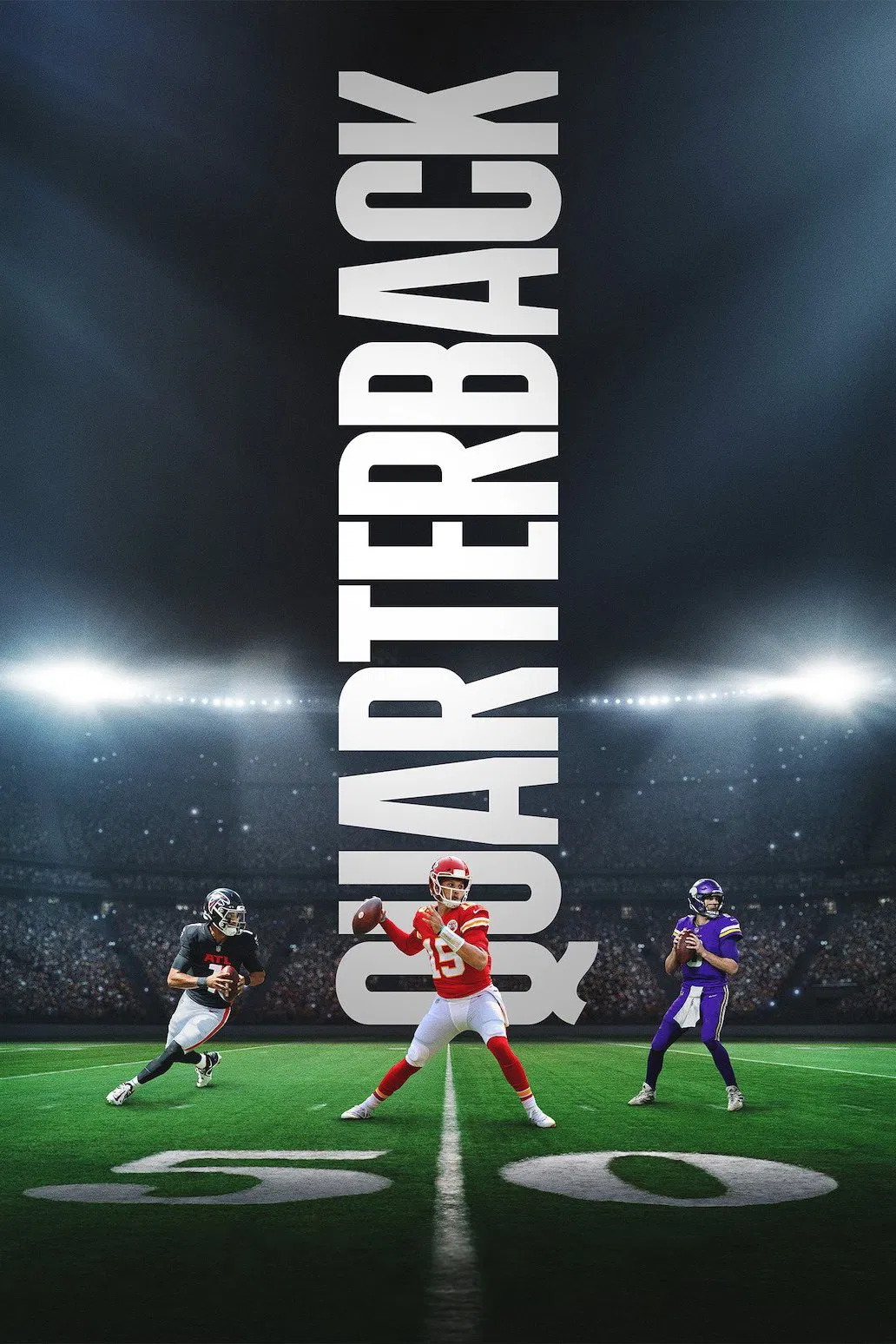 Poster chính thức của phim Phim Tài Liệu "Quarterback (Phần 1)" (Quarterback - 2023), với sự tham gia của diễn viên Joe Burrow.