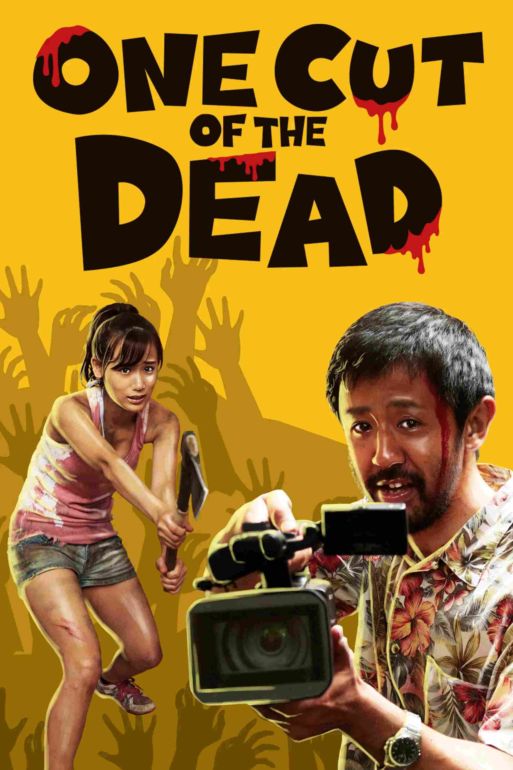Poster chính thức của phim Phim Hài, Phim Kinh Dị "Quay Trối Chết" (One Cut of the Dead - 2017), với sự tham gia của diễn viên Takayuki Hamatsu và Yuzuki Akiyama.