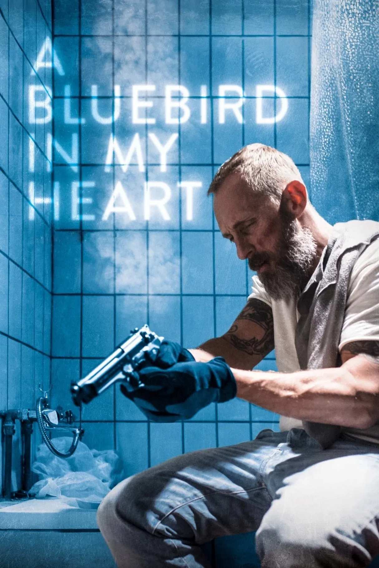 Poster chính thức của phim Phim Giật Gân "Quỷ Án" (A Bluebird in My Heart - 2018), với sự tham gia của diễn viên Roland Møller và Veerle Baetens.