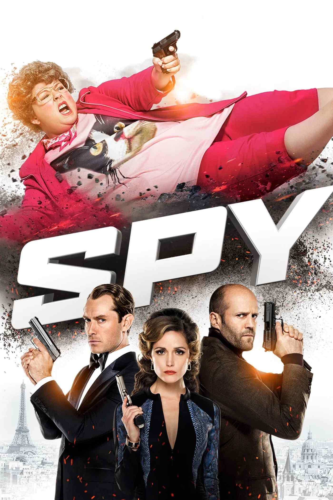 Poster chính thức của phim Phim Hành Động, Phim Hài "Quý Bà Điệp Viên" (Spy - 2015), với sự tham gia của diễn viên Melissa McCarthy và Rose Byrne.