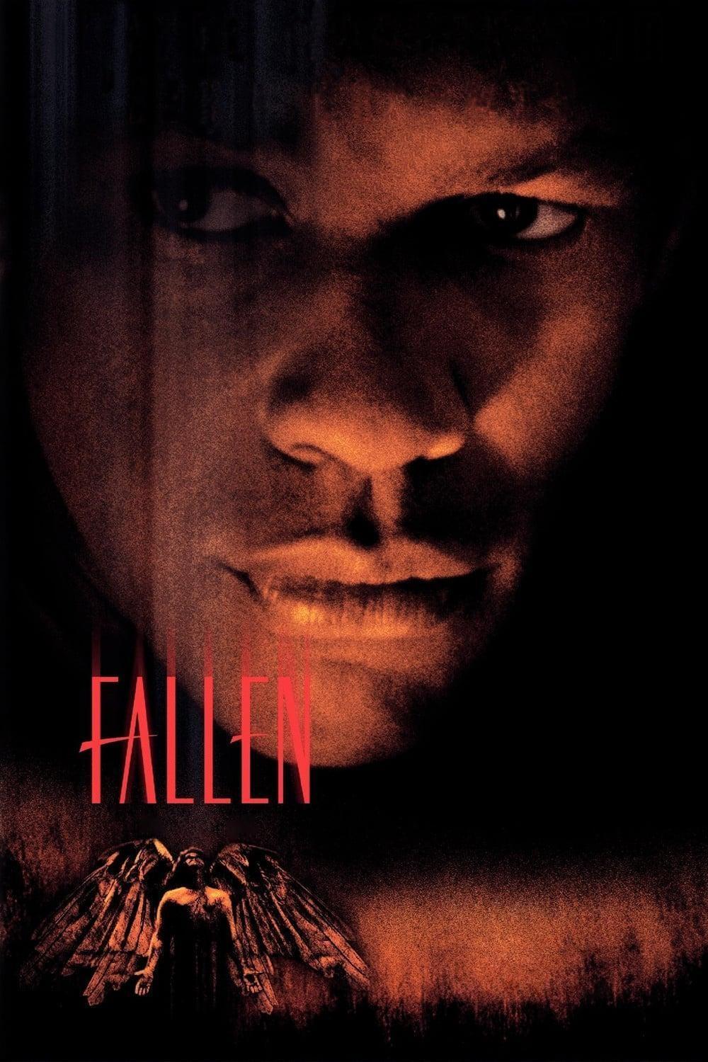 Poster chính thức của phim Phim Hình Sự, Phim Tâm Lý "Quỷ Bất Tử" (Fallen - 1998), với sự tham gia của diễn viên Denzel Washington và John Goodman.