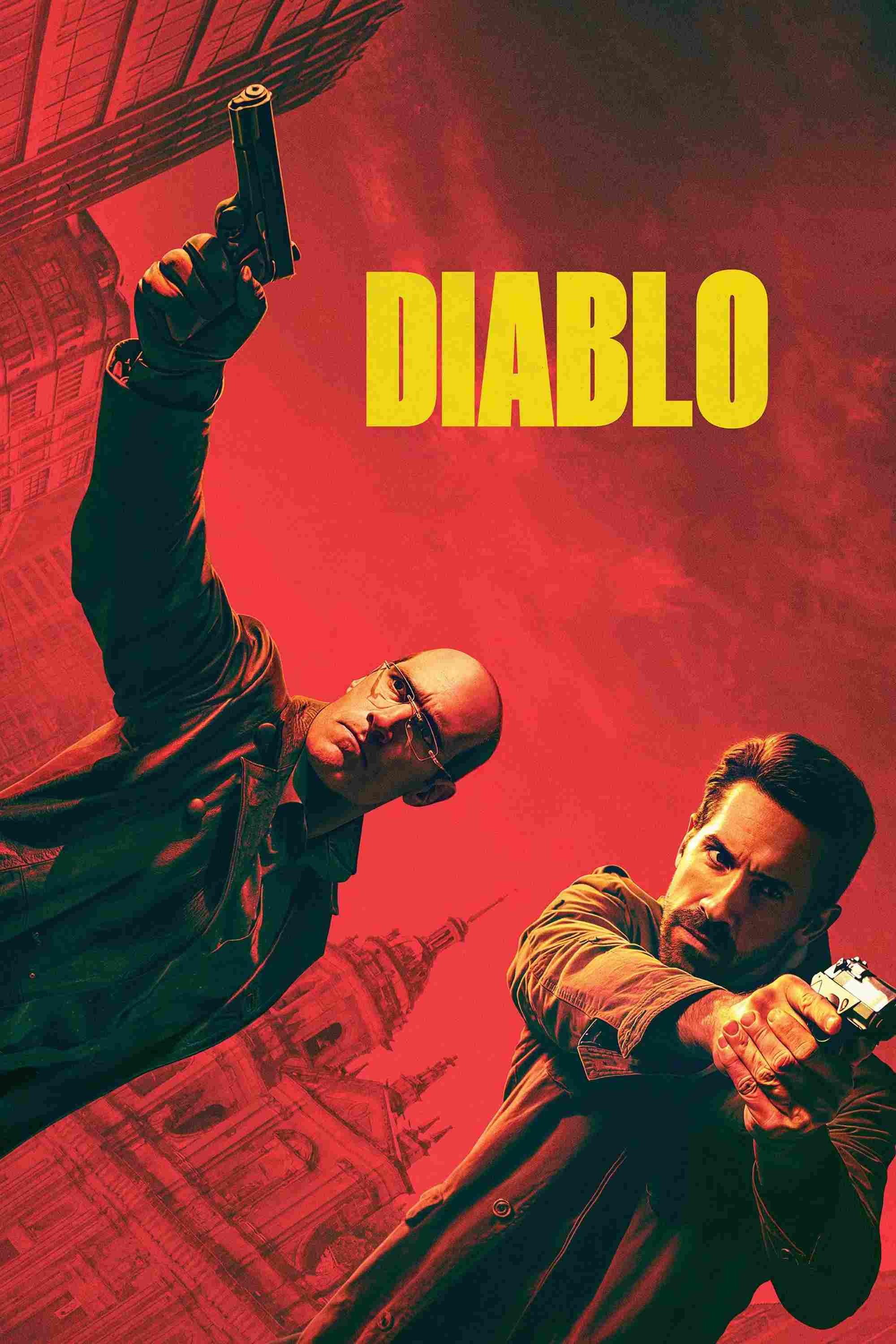 Poster chính thức của phim Phim Hành Động, Phim Giật Gân "Quỷ Dữ" (Diablo - 2025), với sự tham gia của diễn viên Scott Adkins và Marko Zaror.