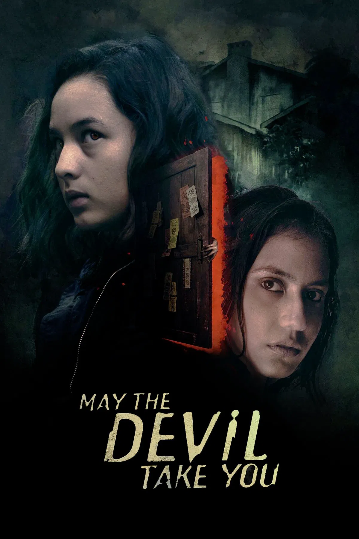Poster chính thức của phim Phim Kinh Dị, Phim Bí Ẩn "Quỷ Dữ Đưa Lối" (May the Devil Take You - 2018), với sự tham gia của diễn viên Chelsea Islan và Pevita Pearce.