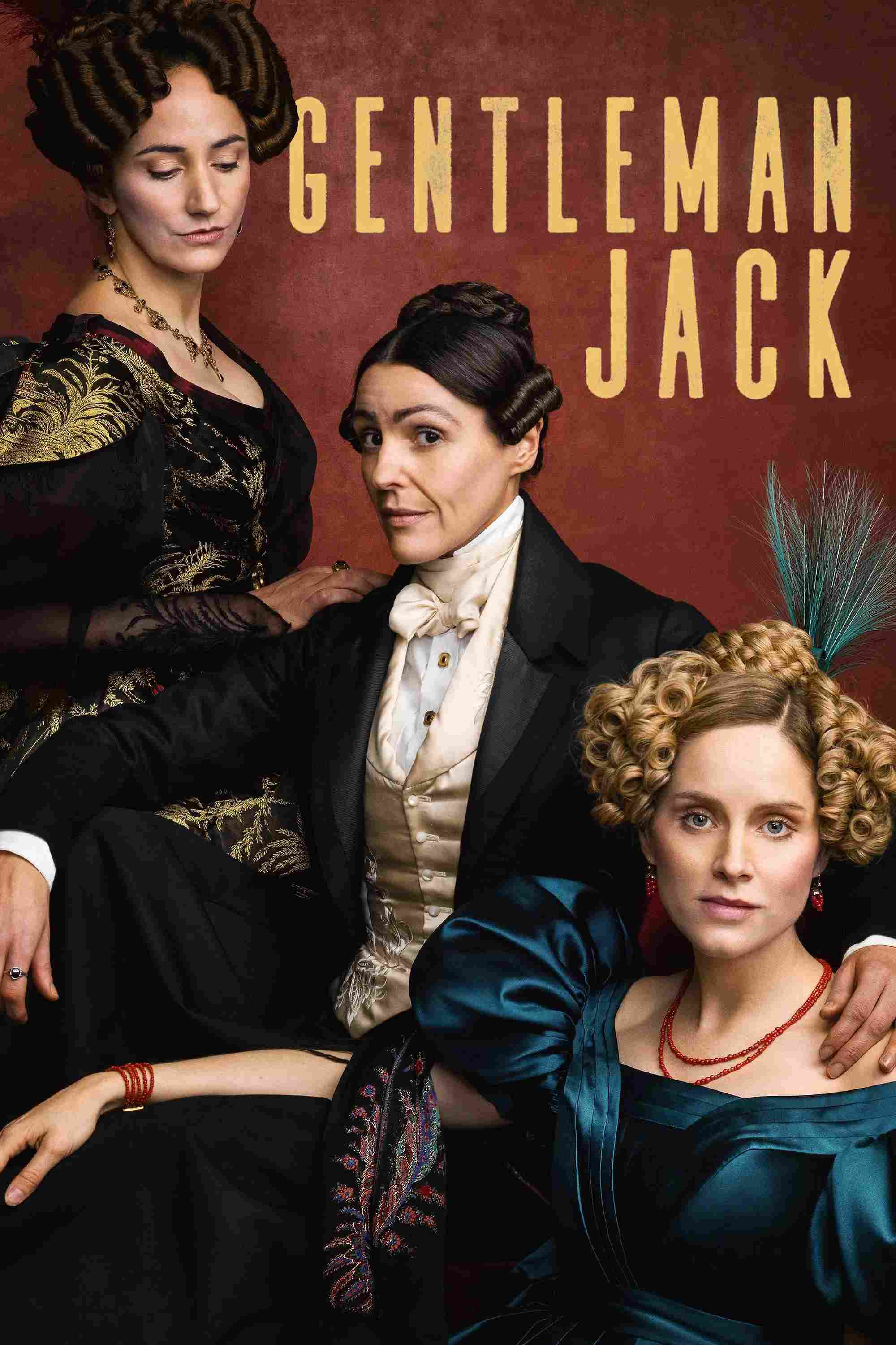 Poster chính thức của phim Phim Tâm Lý "Quý Ông Jack (Phần 1)" (Gentleman Jack - 2019), với sự tham gia của diễn viên Suranne Jones và Sophie Rundle.