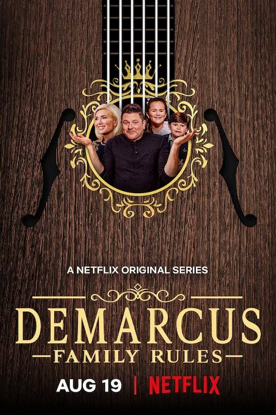 Poster chính thức của phim Truyền Hình Thực Tế "Quy Tắc Gia Đình DeMarcus" (DeMarcus Family Rules - 2020), với sự tham gia của diễn viên Jay DeMarcus.