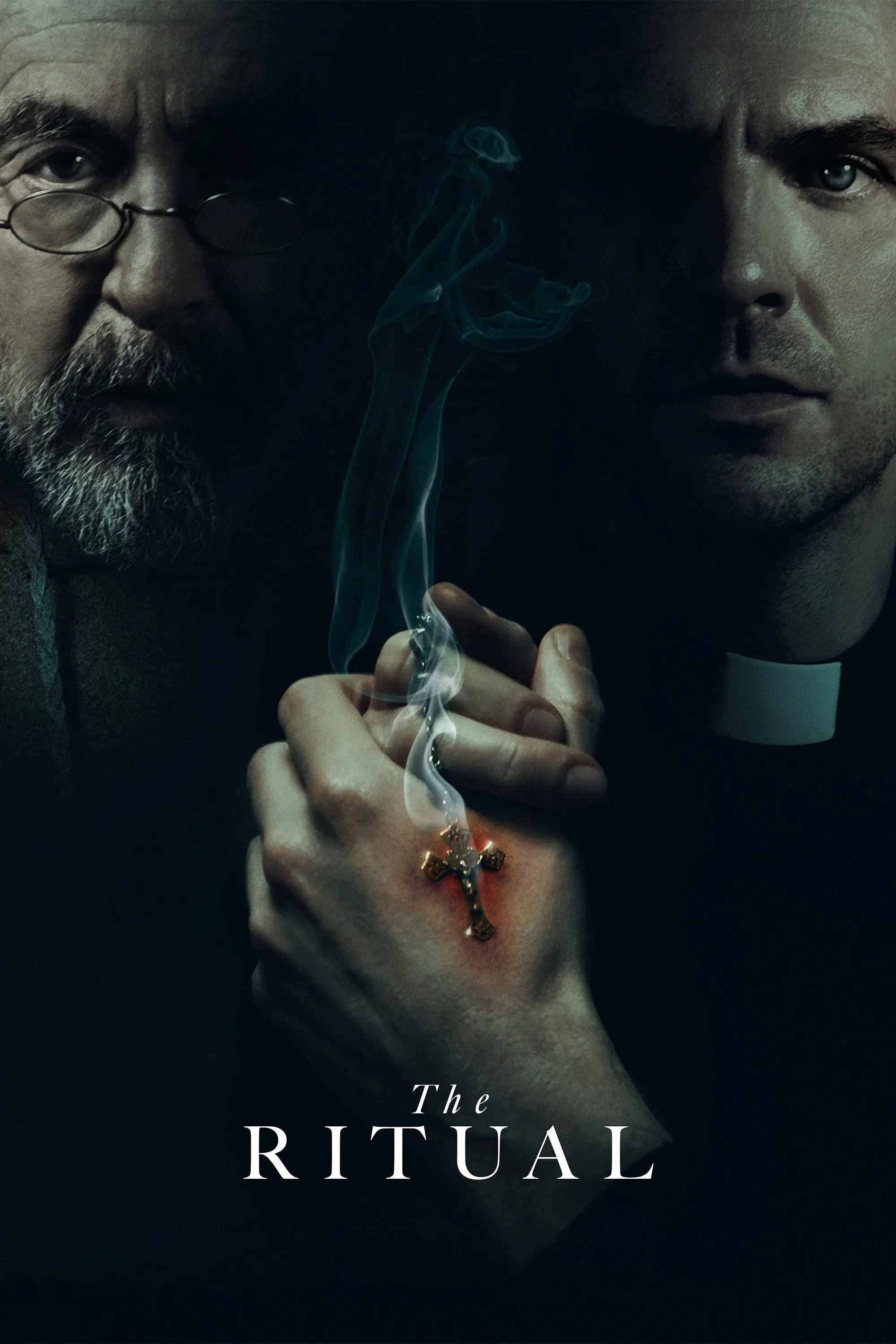 Poster chính thức của phim Phim Kinh Dị, Phim Tâm Lý "Quỷ Tha Ma Bắt" (The Ritual - 2025), với sự tham gia của diễn viên Dan Stevens và Abigail Cowen.