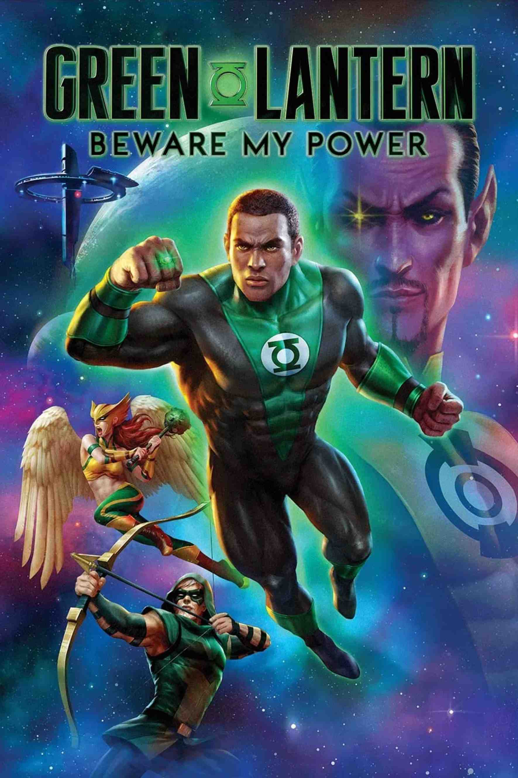Poster chính thức của phim Phim Hoạt Hình, Phim Hành Động "Quyền Năng Của Green Lantern" (Green Lantern: Beware My Power - 2022), với sự tham gia của diễn viên Aldis Hodge và Jimmi Simpson.