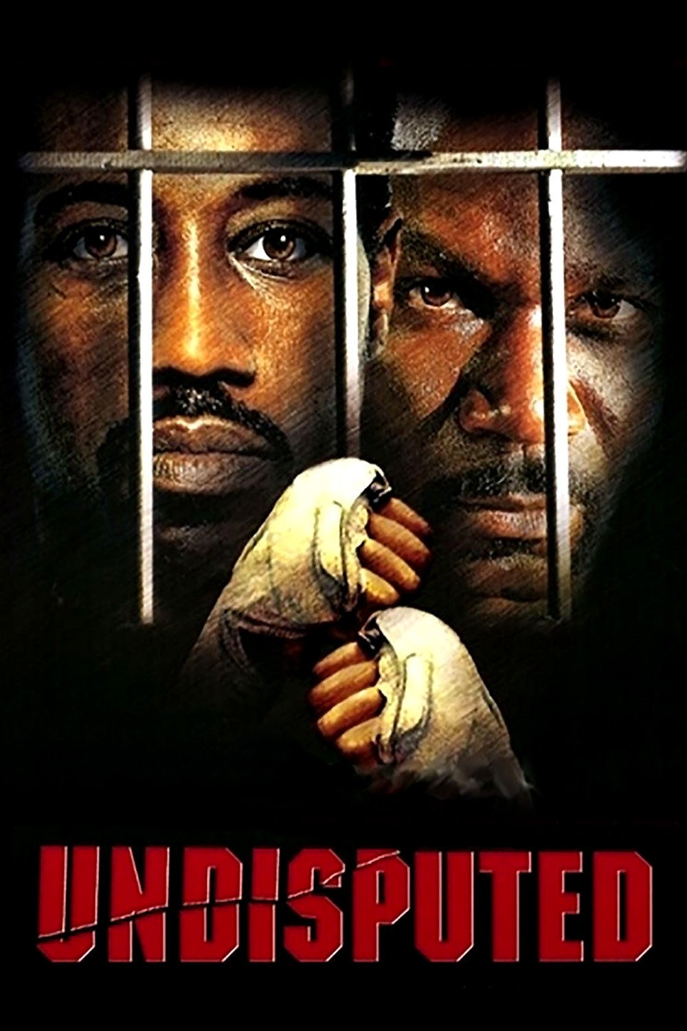 Poster chính thức của phim Phim Hành Động, Phim Tâm Lý "Quyết Đấu" (Undisputed - 2002), với sự tham gia của diễn viên Wesley Snipes và Ving Rhames.