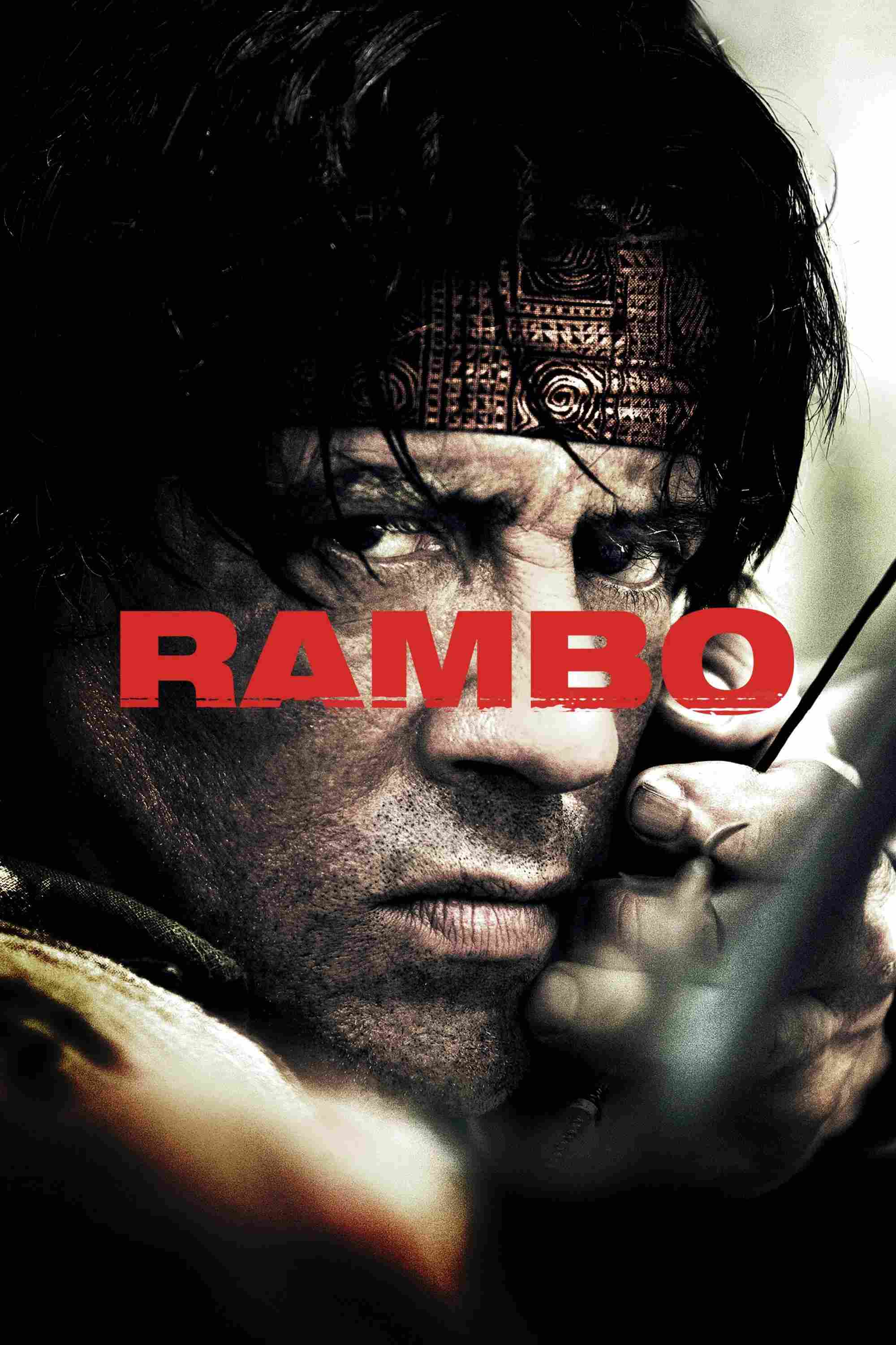Poster chính thức của phim Phim Hành Động, Phim Giật Gân "Rambo IV" (Rambo - 2008), với sự tham gia của diễn viên Sylvester Stallone và Julie Benz.
