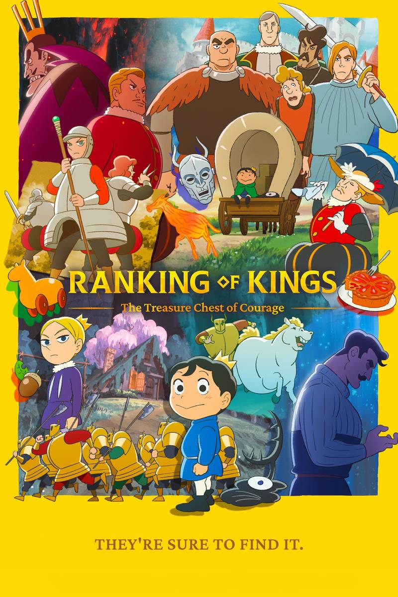 Poster chính thức của phim Phim Hoạt Hình, Phim Hành Động & Phiêu Lưu "Xếp Hạng Của Các Vị Vua: Chiếc Rương Của Lòng Dũng Cảm" (Ranking of Kings: The Treasure Chest of Courage - 2023), với sự tham gia của diễn viên Minami Hinata và Ayumu Murase.