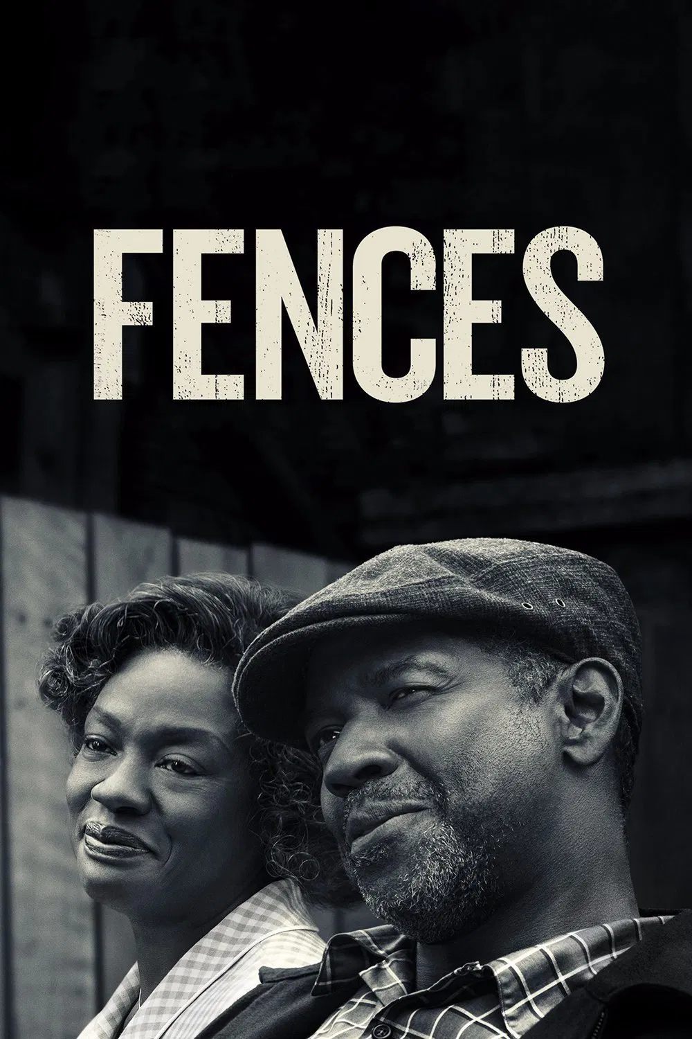 Poster chính thức của phim Phim Tâm Lý "Rào Chắn Sắc Tộc" (Fences - 2016), với sự tham gia của diễn viên Denzel Washington và Viola Davis.