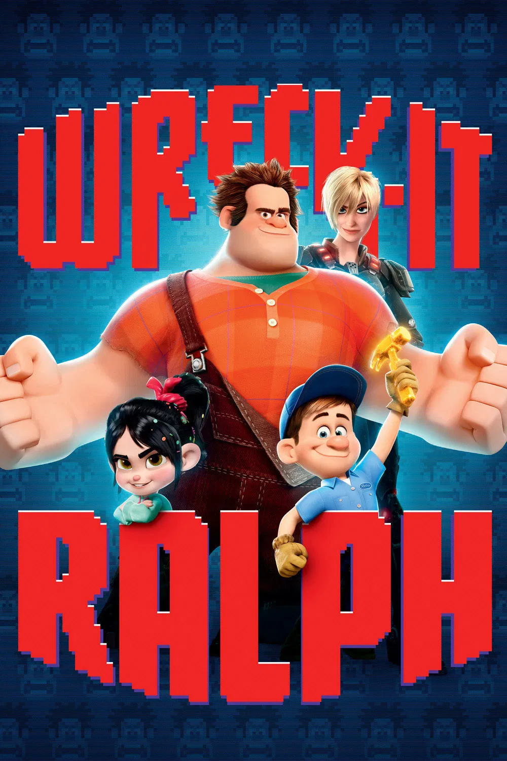 Poster chính thức của phim Phim Gia Đình, Phim Hoạt Hình "Rápphờ Đập Phá" (Wreck-It Ralph - 2012), với sự tham gia của diễn viên John C. Reilly và Sarah Silverman.