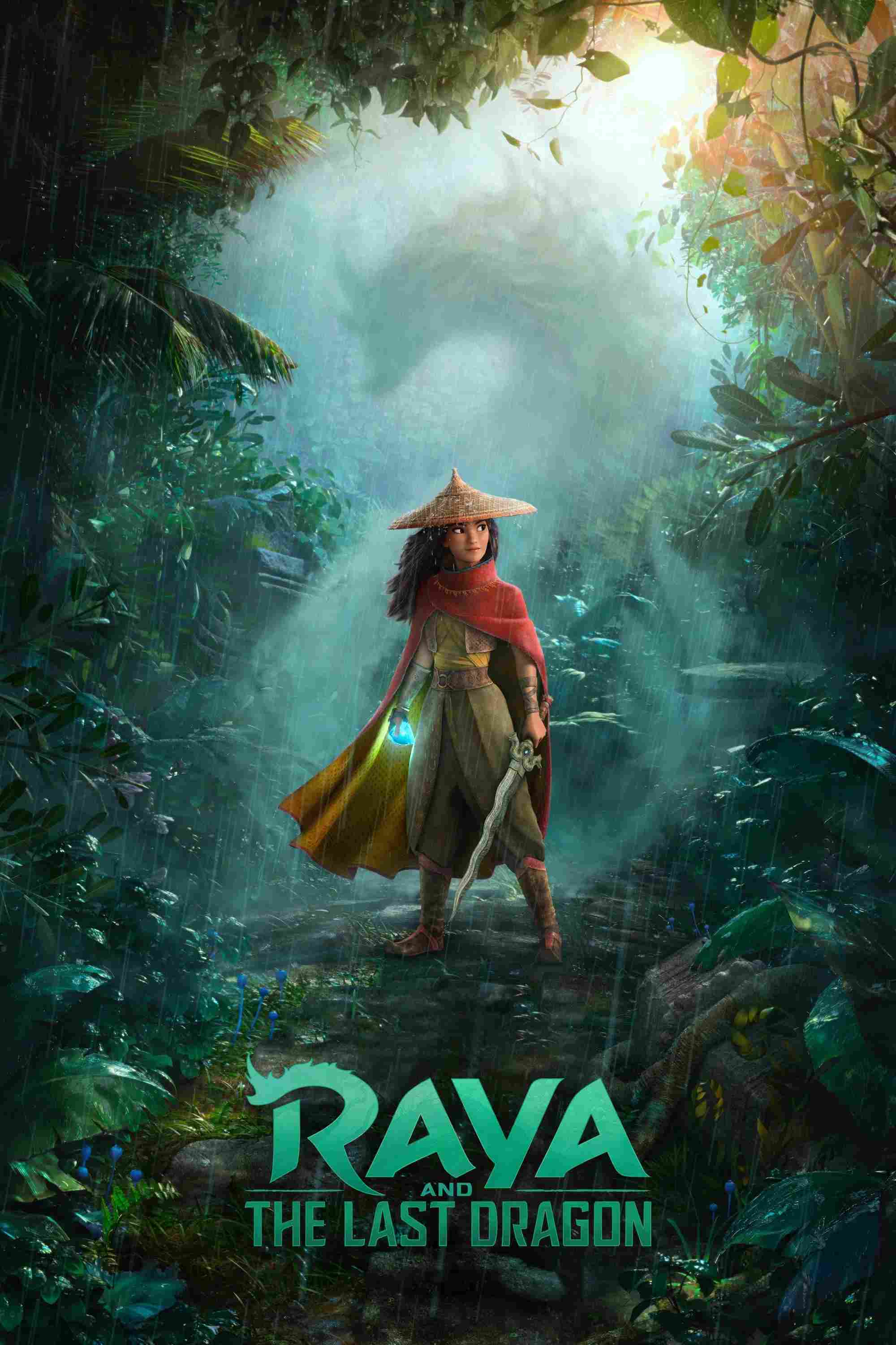 Poster chính thức của phim Phim Hoạt Hình, Phim Gia Đình "Raya và Rồng Thần Cuối Cùng" (Raya and the Last Dragon - 2021), với sự tham gia của diễn viên Kelly Marie Tran và Awkwafina.