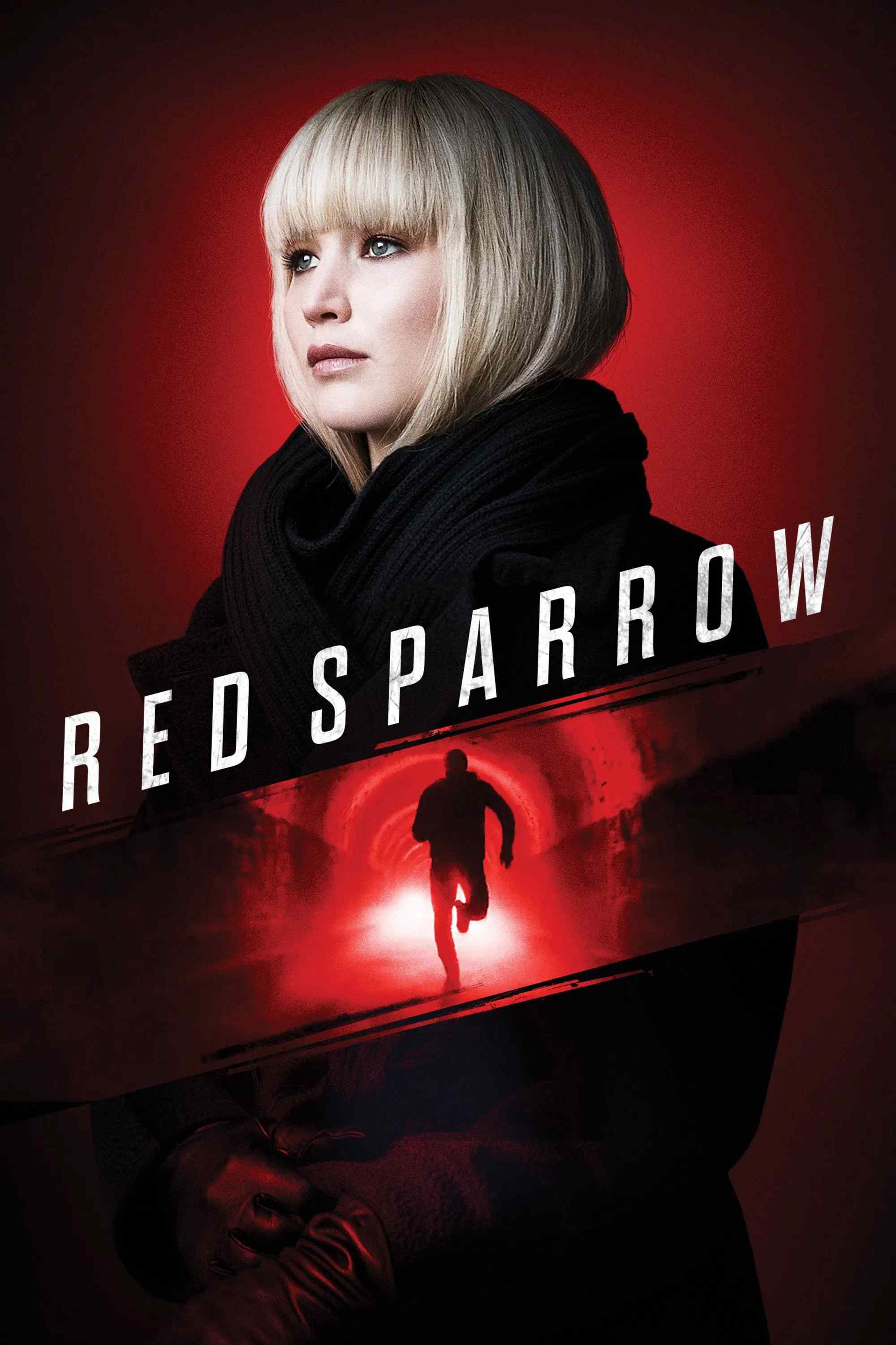 Poster chính thức của phim Phim Giật Gân, Phim Bí Ẩn "Red Sparrow" (Red Sparrow - 2018), với sự tham gia của diễn viên Jennifer Lawrence và Joel Edgerton.