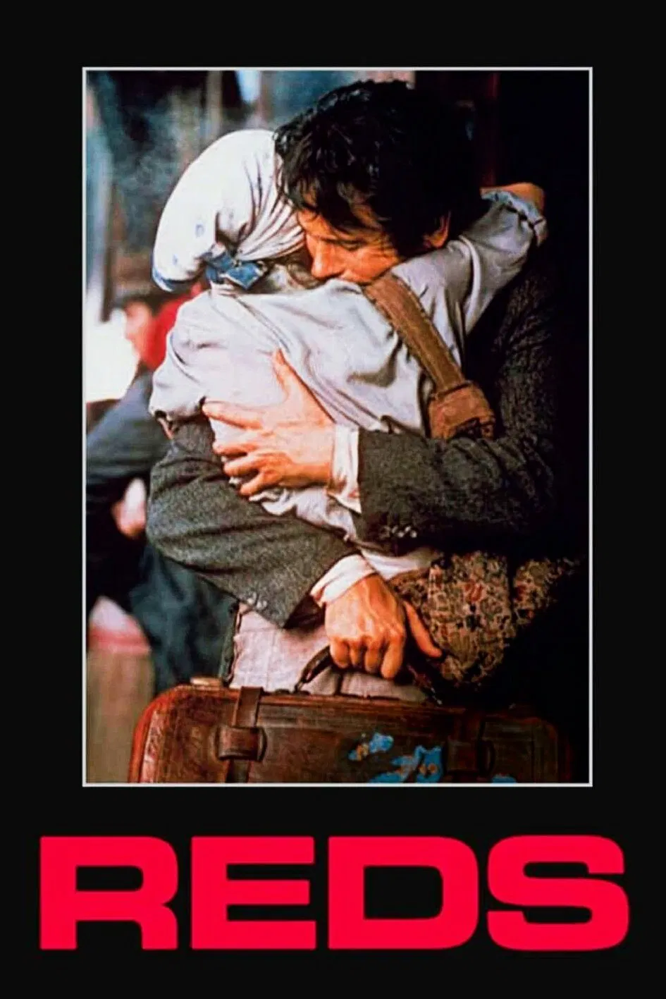 Poster chính thức của phim Phim Tâm Lý, Phim Lịch Sử "Reds" (Reds - 1981), với sự tham gia của diễn viên Warren Beatty và Diane Keaton.