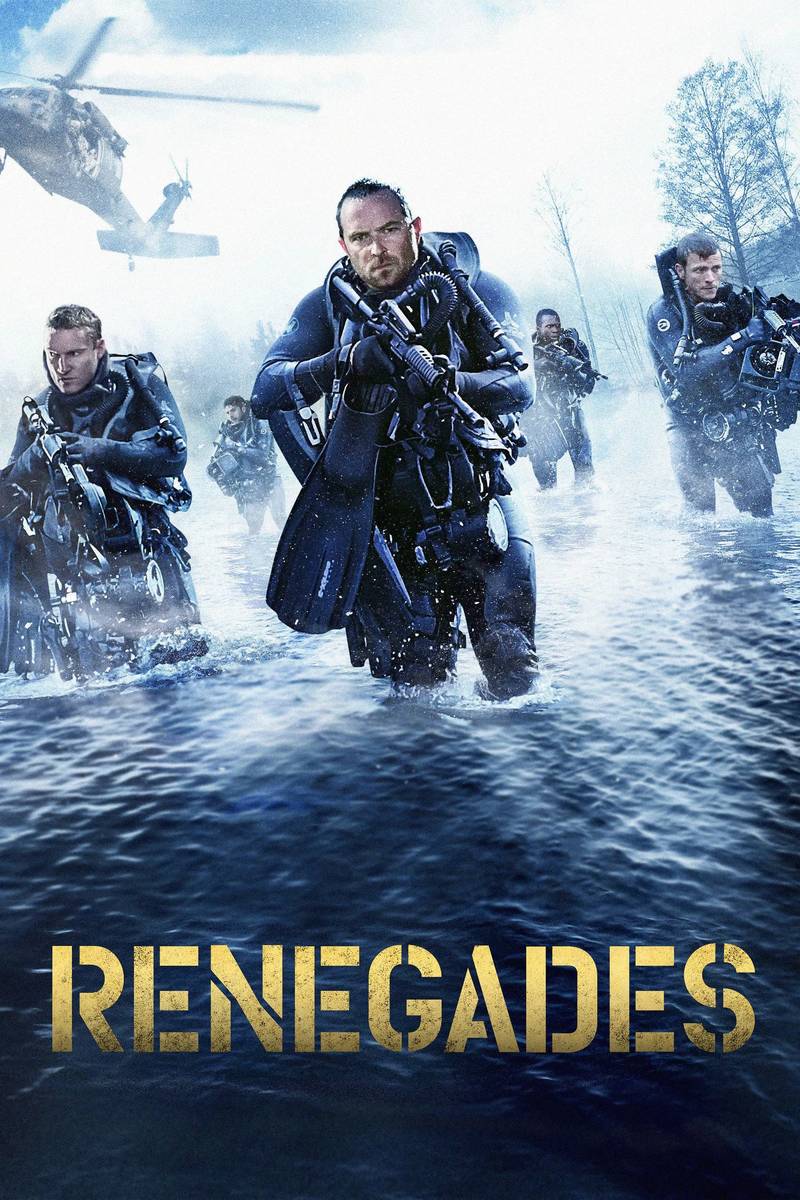 Poster chính thức của phim Phim Giật Gân, Phim Hành Động "Renegades" (Renegades - 2017), với sự tham gia của diễn viên J.K. Simmons và Sullivan Stapleton.