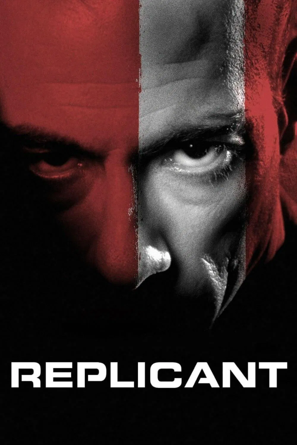 Poster chính thức của phim Phim Hành Động, Phim Viễn Tưởng "Replicant" (Replicant - 2001), với sự tham gia của diễn viên Jean-Claude Van Damme và Michael Rooker.