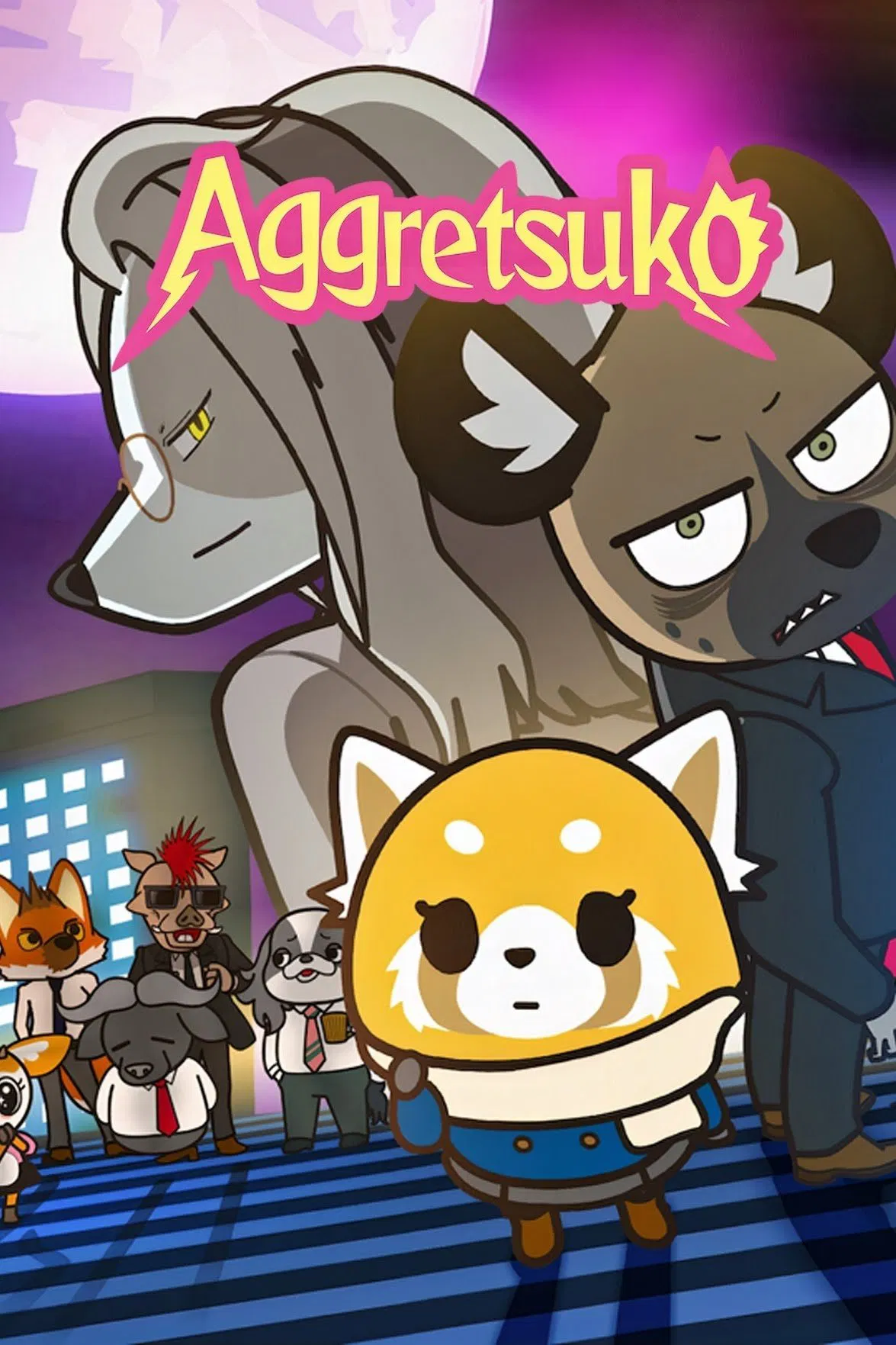 Poster chính thức của phim Phim Hoạt Hình, Phim Hài "Retsuko hung hăng (Phần 4)" (Aggretsuko - 2018), với sự tham gia của diễn viên Rareko và Shingo Katou.