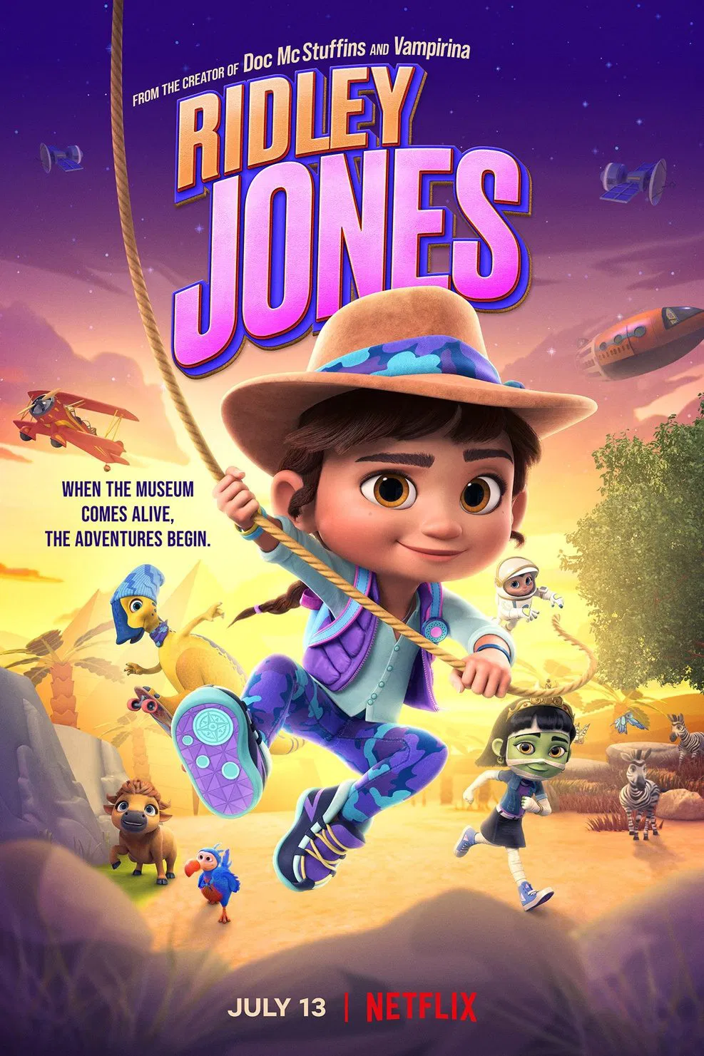 Poster chính thức của phim Phim Hoạt Hình, Phim Thiếu Nhi "Ridley Jones (Phần 4)" (Ridley Jones - 2021), với sự tham gia của diễn viên Iara Nemirovsky và iris menas.