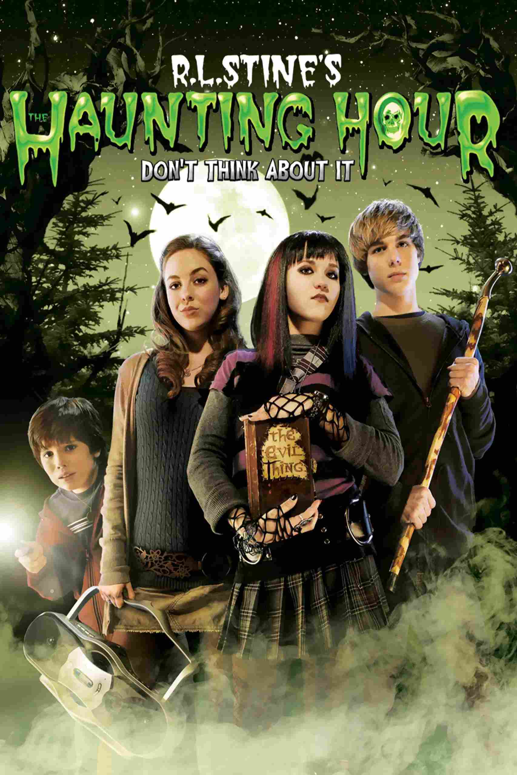 Poster chính thức của phim Phim Giả Tượng, Phim Kinh Dị "R.L. Stine - Giờ ma ám: Đừng nghĩ về nó" (The Haunting Hour: Don't Think About It - 2007), với sự tham gia của diễn viên Emily Osment và Brittany Curran.