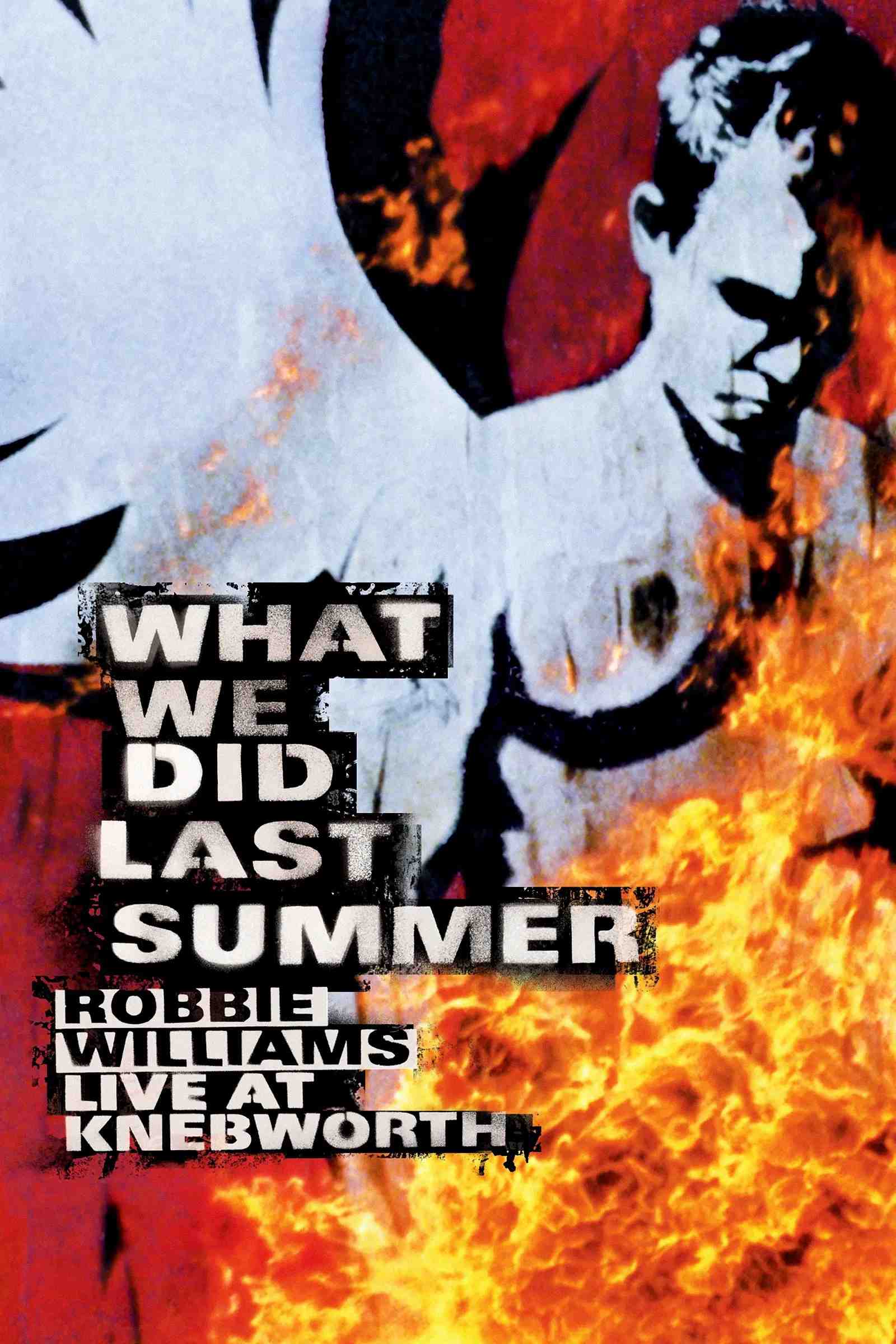 Poster chính thức của phim Phim Ca Nhạc "Robbie Williams Live at Knebworth" (Robbie Williams: What We Did Last Summer - Live at Knebworth - 2003), với sự tham gia của diễn viên Robbie Williams và Max Beesley.