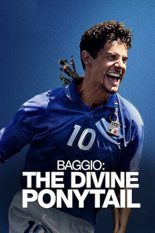 Poster chính thức của phim Phim Tâm Lý "Roberto Baggio: Đuôi ngựa thần thánh" (Baggio: The Divine Ponytail - 2021), với sự tham gia của diễn viên Andrea Arcangeli và Valentina Bellè.
