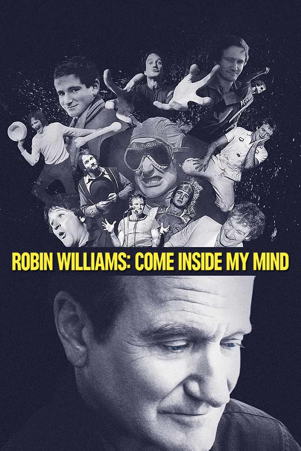 Poster chính thức của phim Phim Tài Liệu "Robin Williams: Bước Vào Tâm Trí Tôi" (Robin Williams: Come Inside My Mind - 2018), với sự tham gia của diễn viên Robin Williams và David Letterman.