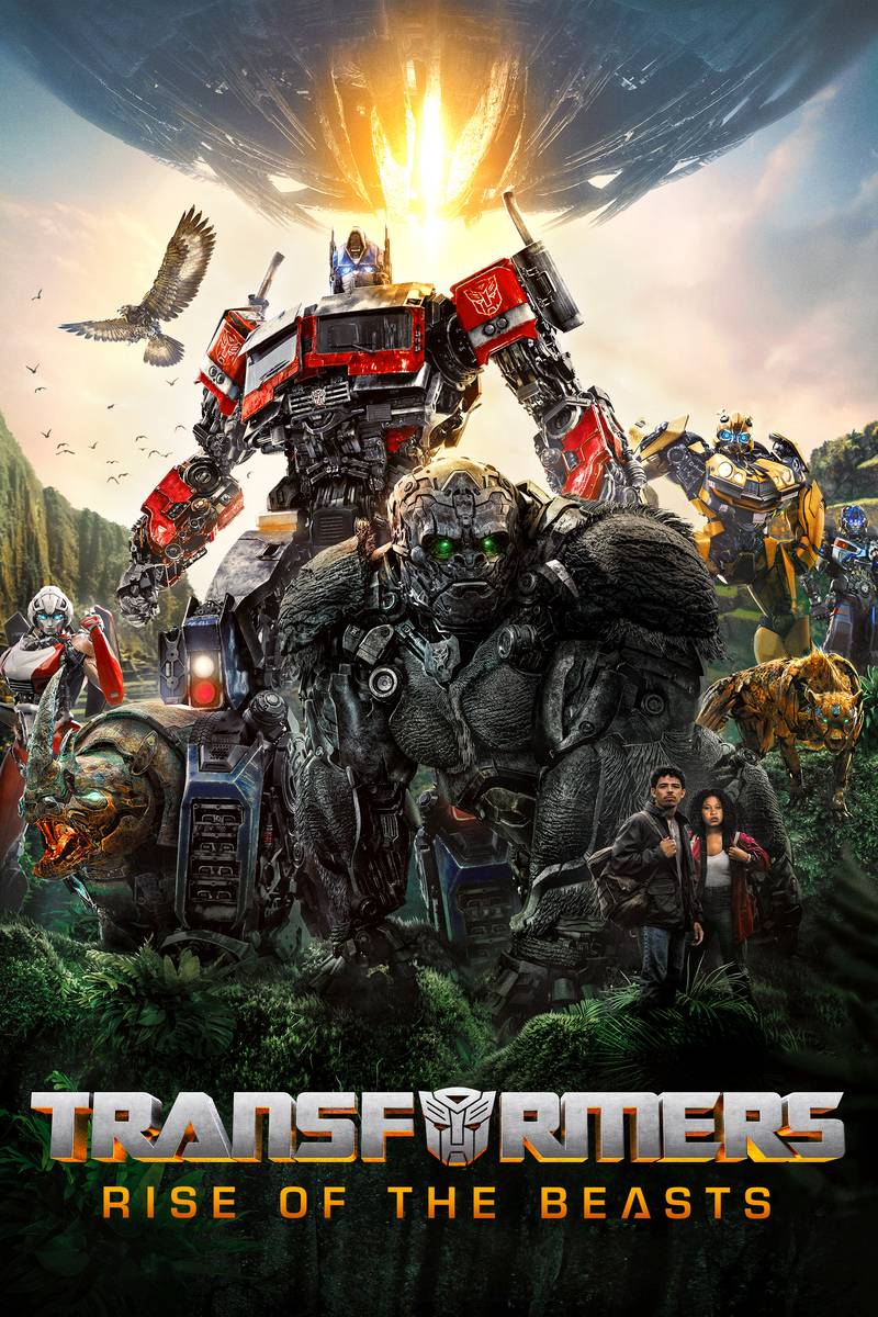 Poster chính thức của phim Phim Viễn Tưởng, Phim Phiêu Lưu "Robot Đại Chiến: Quái Thú Trỗi Dậy" (Transformers: Rise of the Beasts - 2023), với sự tham gia của diễn viên Anthony Ramos và Dominique Fishback.