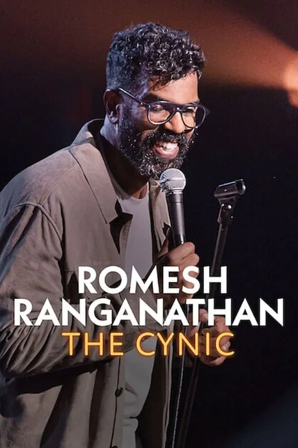 Poster chính thức của phim Phim Hài "Romesh Ranganathan: Người Hoài Nghi" (Romesh Ranganathan: The Cynic - 2022), với sự tham gia của diễn viên Romesh Ranganathan.