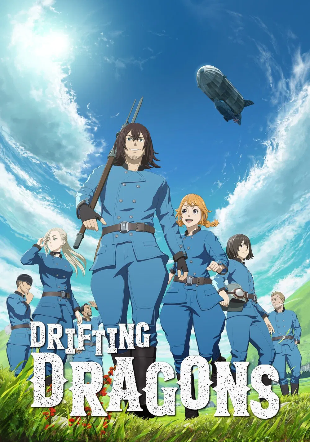 Poster chính thức của phim Phim Hoạt Hình, Phim Hành Động & Phiêu Lưu "Rồng trên không" (Drifting Dragons - 2020), với sự tham gia của diễn viên Makoto Furukawa và Tomoaki Maeno.