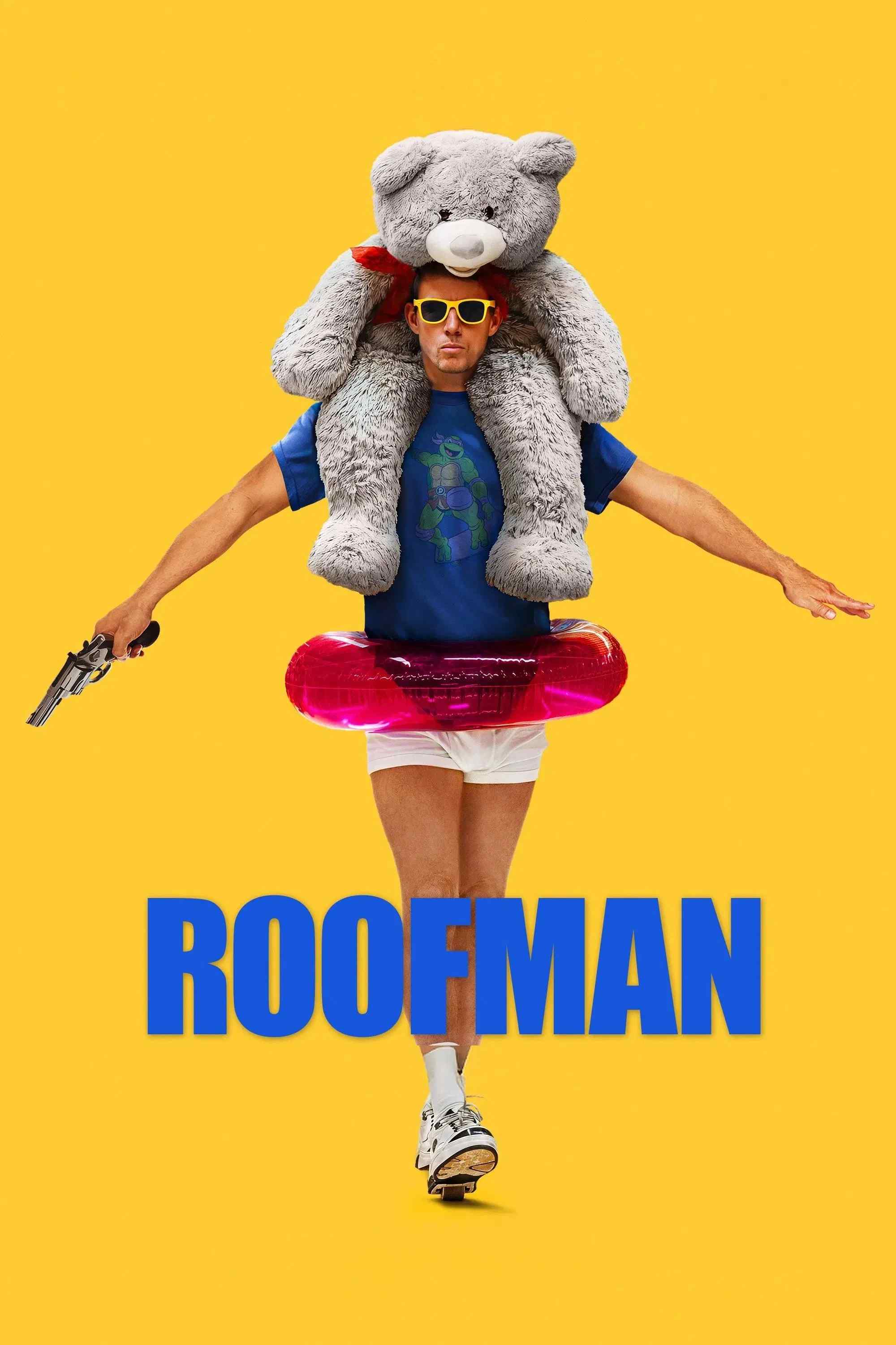 Poster chính thức của phim Phim Hình Sự, Phim Hài "Roofman" (Roofman - 2025), với sự tham gia của diễn viên Channing Tatum và Kirsten Dunst.