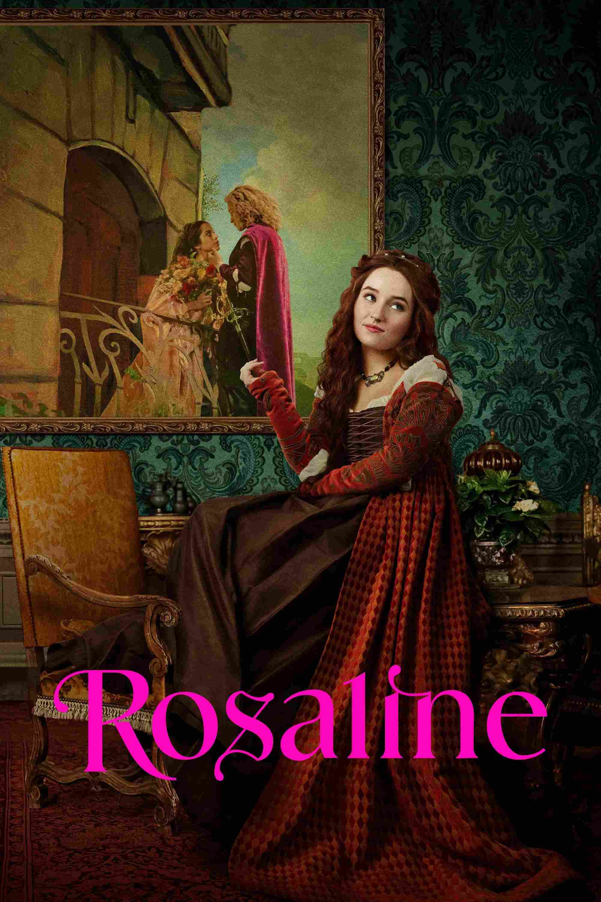 Poster chính thức của phim Phim Tình Cảm, Phim Tâm Lý "Người Yêu Cũ Của Romeo" (Rosaline - 2022), với sự tham gia của diễn viên Kaitlyn Dever và Isabela Merced.