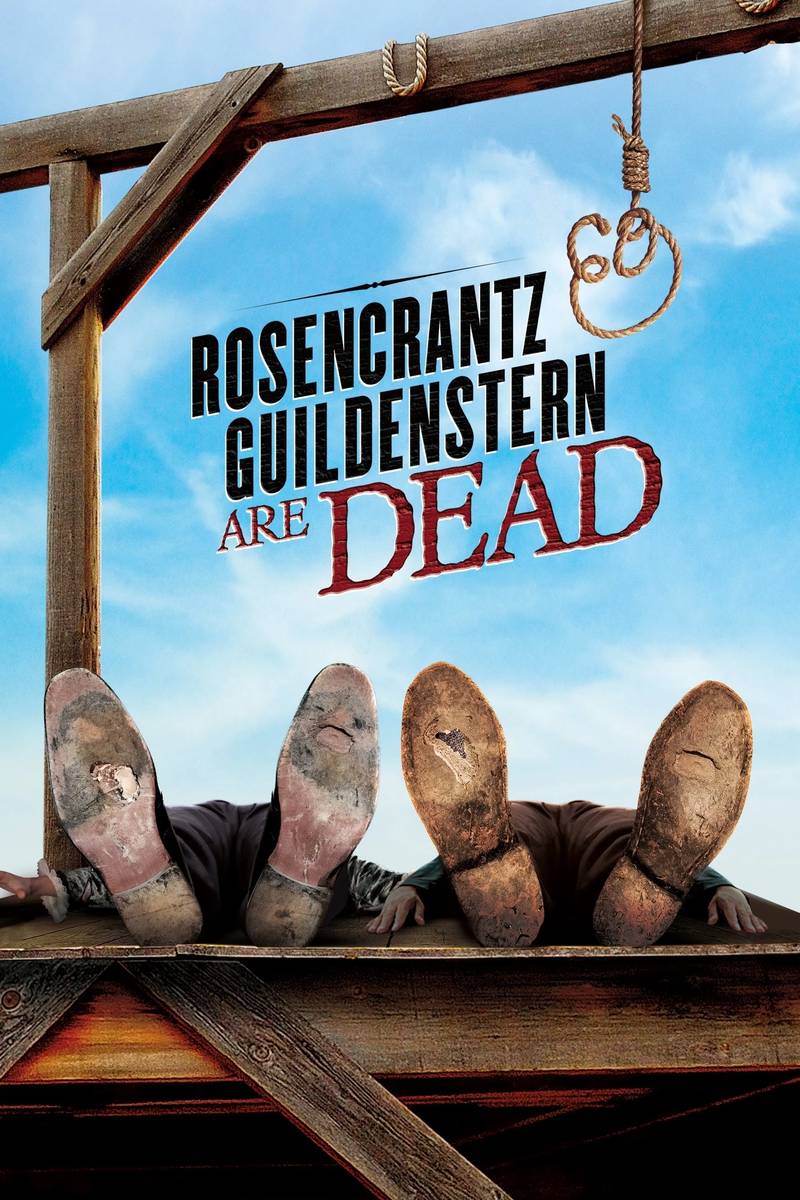 Poster chính thức của phim Phim Hài, Phim Tâm Lý "Rosencrantz và Guildenstern đã chết" (Rosencrantz & Guildenstern Are Dead - 1991), với sự tham gia của diễn viên Gary Oldman và Tim Roth.