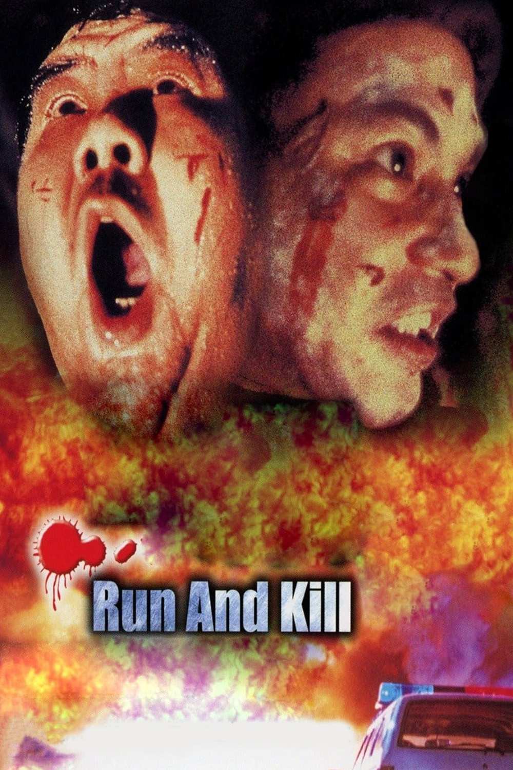Poster chính thức của phim Phim Hình Sự, Phim Giật Gân "Run and Kill" (Run and Kill - 1993), với sự tham gia của diễn viên Trịnh Tắc Sĩ và Nhậm Đạt Hoa.