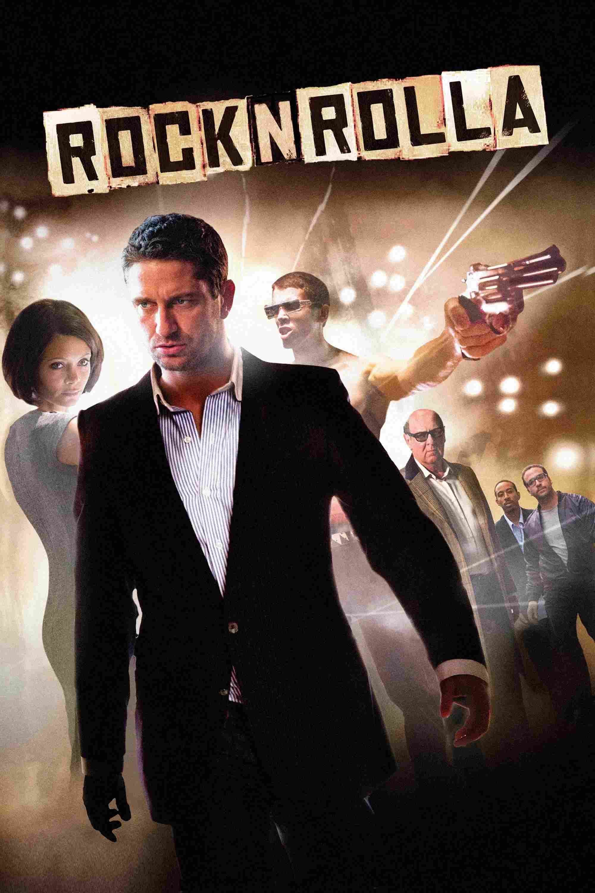 Poster chính thức của phim Phim Hành Động, Phim Hình Sự "Rút Súng Là Bắn" (RocknRolla - 2008), với sự tham gia của diễn viên Gerard Butler và Tom Wilkinson.