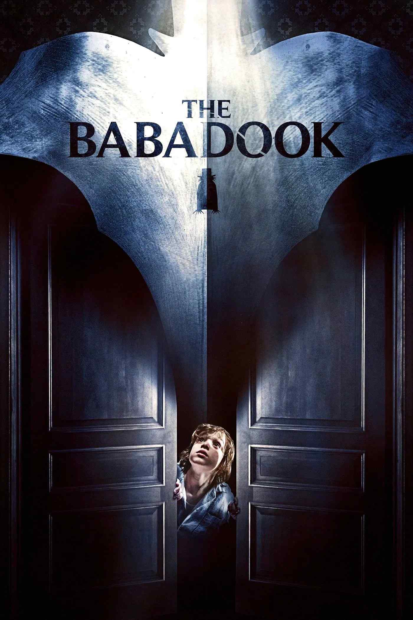 Poster chính thức của phim Phim Tâm Lý, Phim Kinh Dị "Sách Ma" (The Babadook - 2014), với sự tham gia của diễn viên Essie Davis và Noah Wiseman.