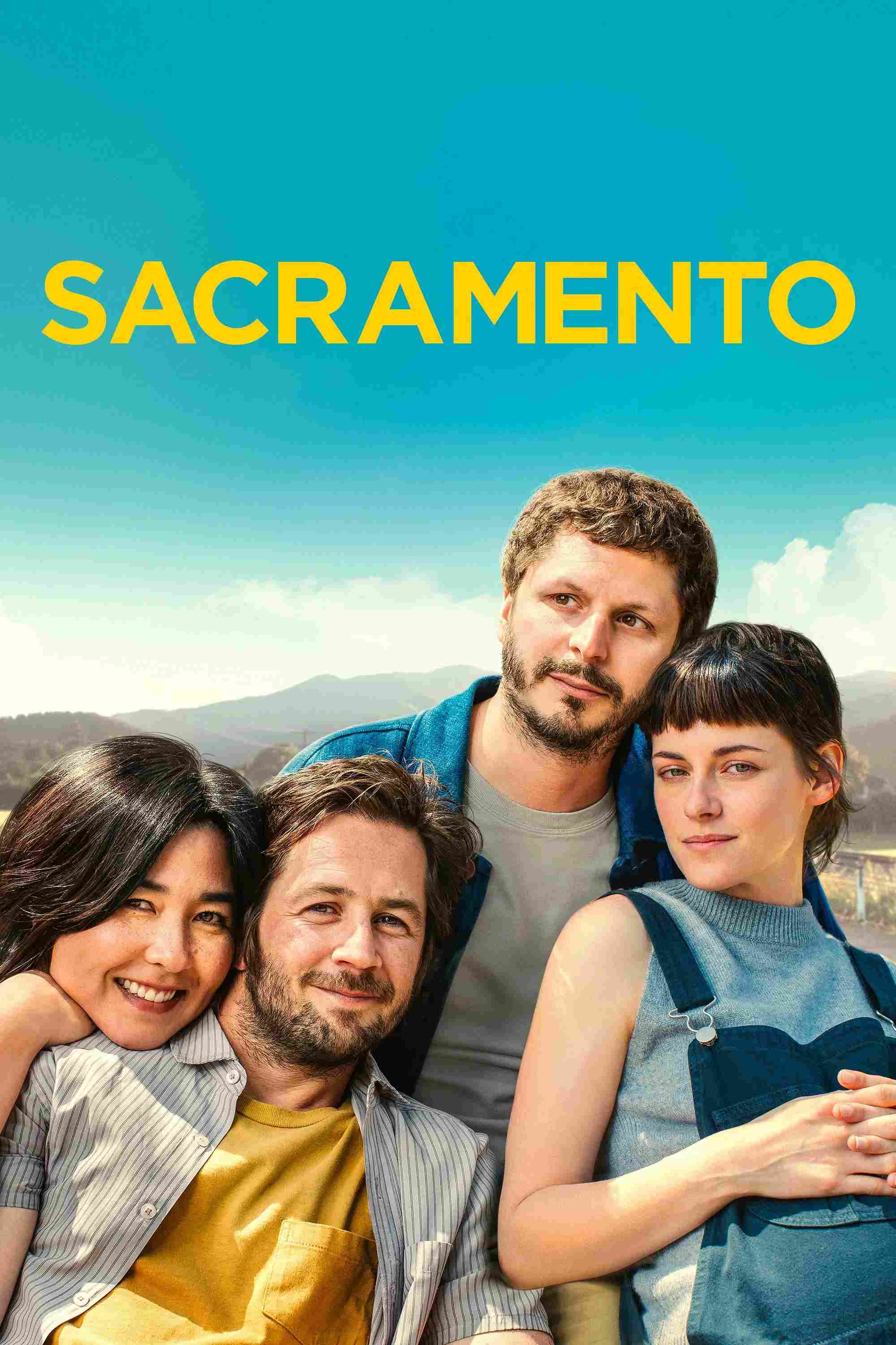 Poster chính thức của phim Phim Hài, Phim Tâm Lý "Sacramento" (Sacramento - 2025), với sự tham gia của diễn viên Michael Cera và Michael Angarano.