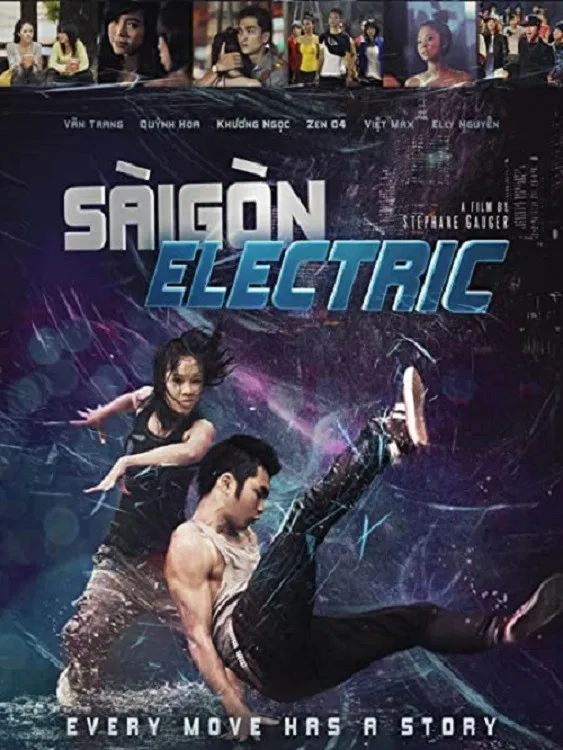 Poster chính thức của phim Phim Ca Nhạc "Sài Gòn Yo!" (Saigon Electric - 2011), với sự tham gia của diễn viên Khương Ngọc và Quỳnh Hoa.