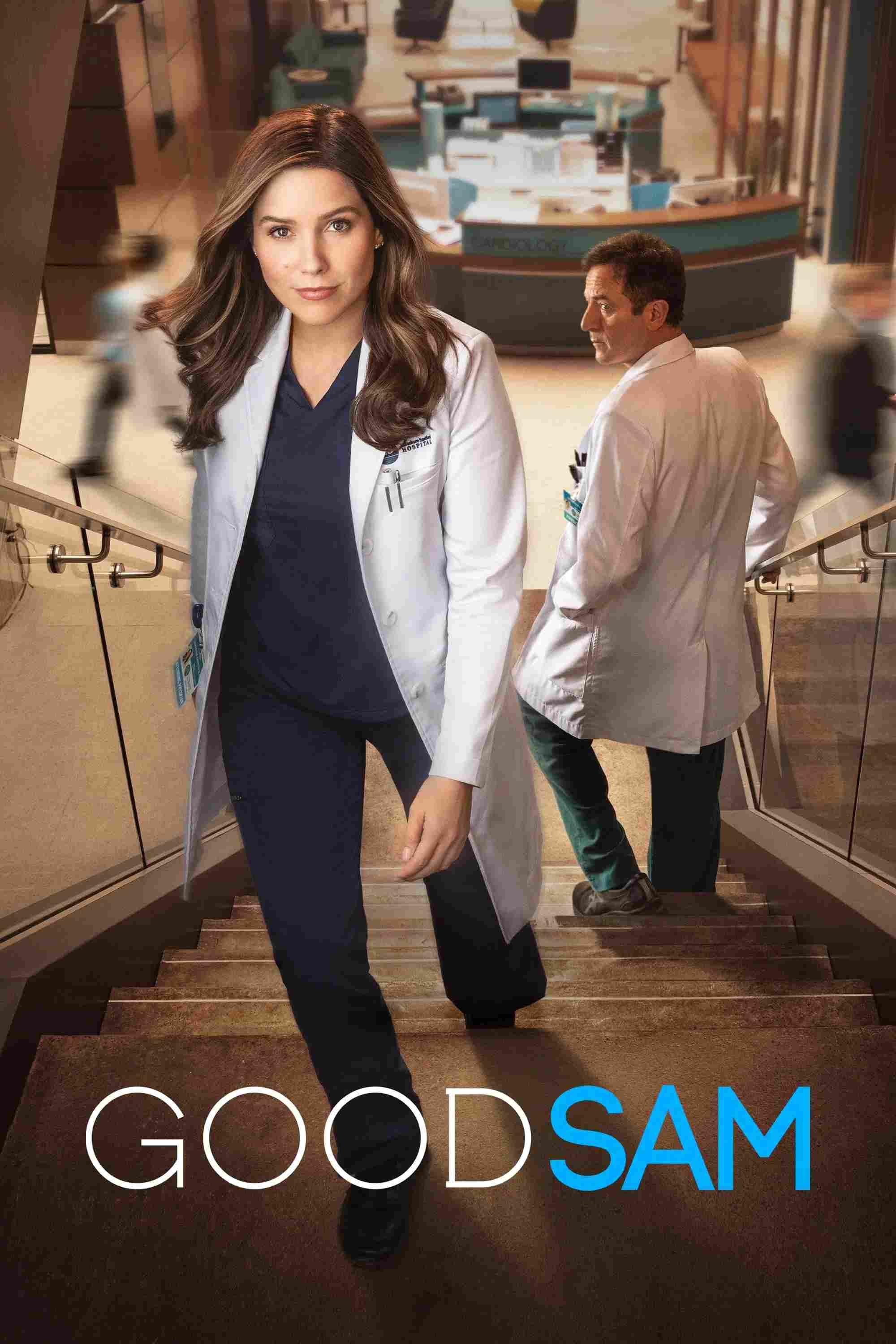 Poster chính thức của phim Phim Tâm Lý "Sam Tốt Bụng" (Good Sam - 2022), với sự tham gia của diễn viên Sophia Bush và Jason Isaacs.