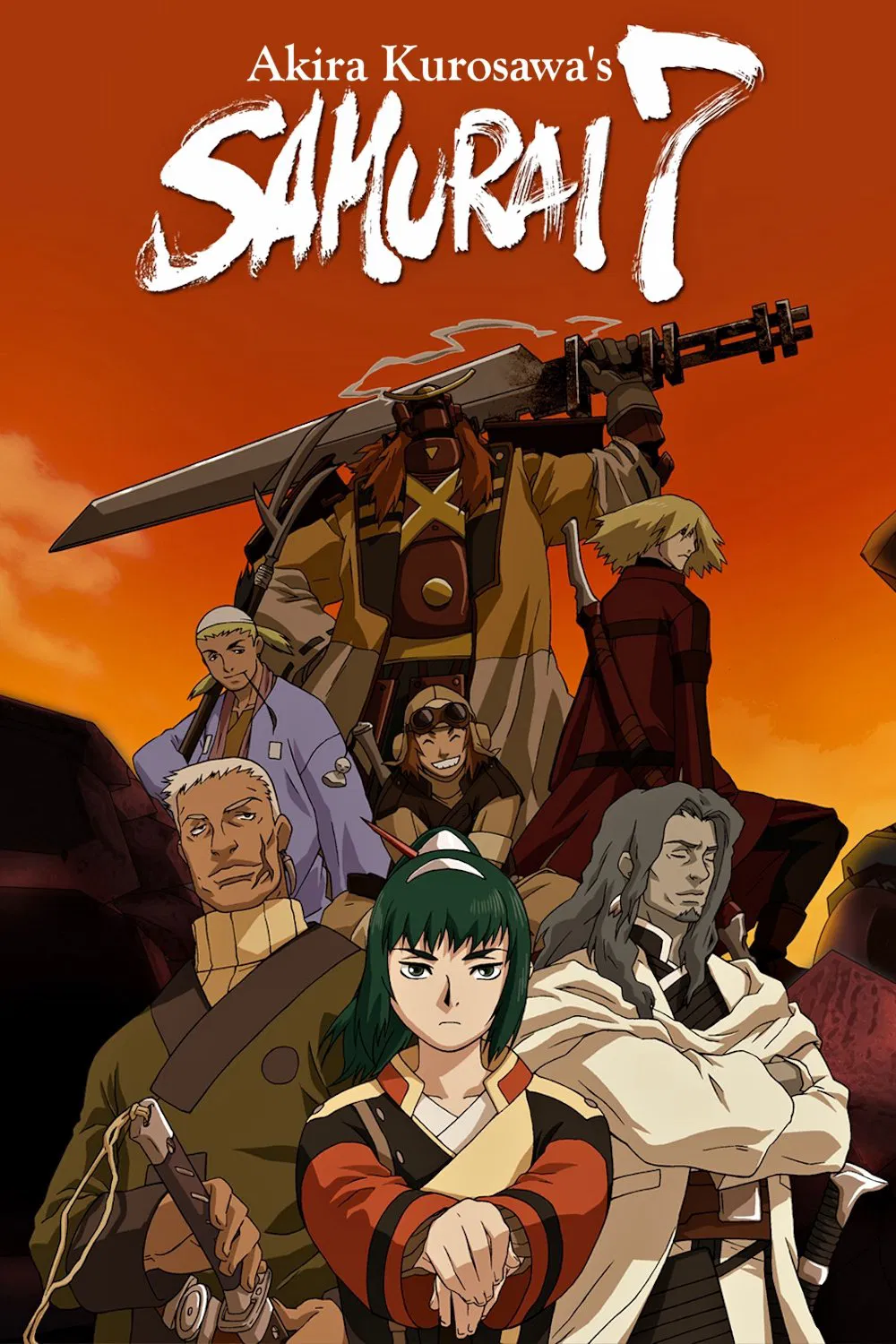 Poster chính thức của phim Phim Hành Động & Phiêu Lưu, Phim Hoạt Hình "Samurai 7" (Samurai 7 - 2004), với sự tham gia của diễn viên Kong Kuwata và Masaki Terasoma.