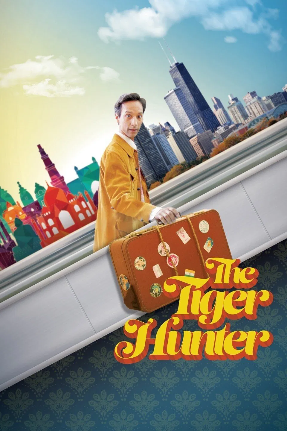 Poster chính thức của phim Phim Hài, Phim Tâm Lý "Săn Hổ" (The Tiger Hunter - 2017), với sự tham gia của diễn viên Danny Pudi và Rizwan Manji.