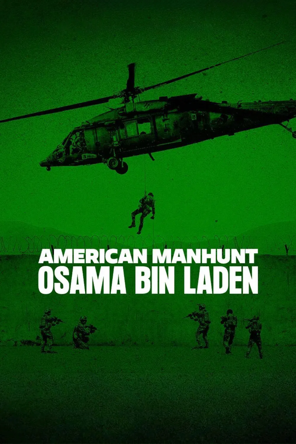 Poster chính thức của phim Phim Tài Liệu "Săn Lùng Kiểu Mỹ: Osama Bin Laden" (American Manhunt: Osama bin Laden - 2025).