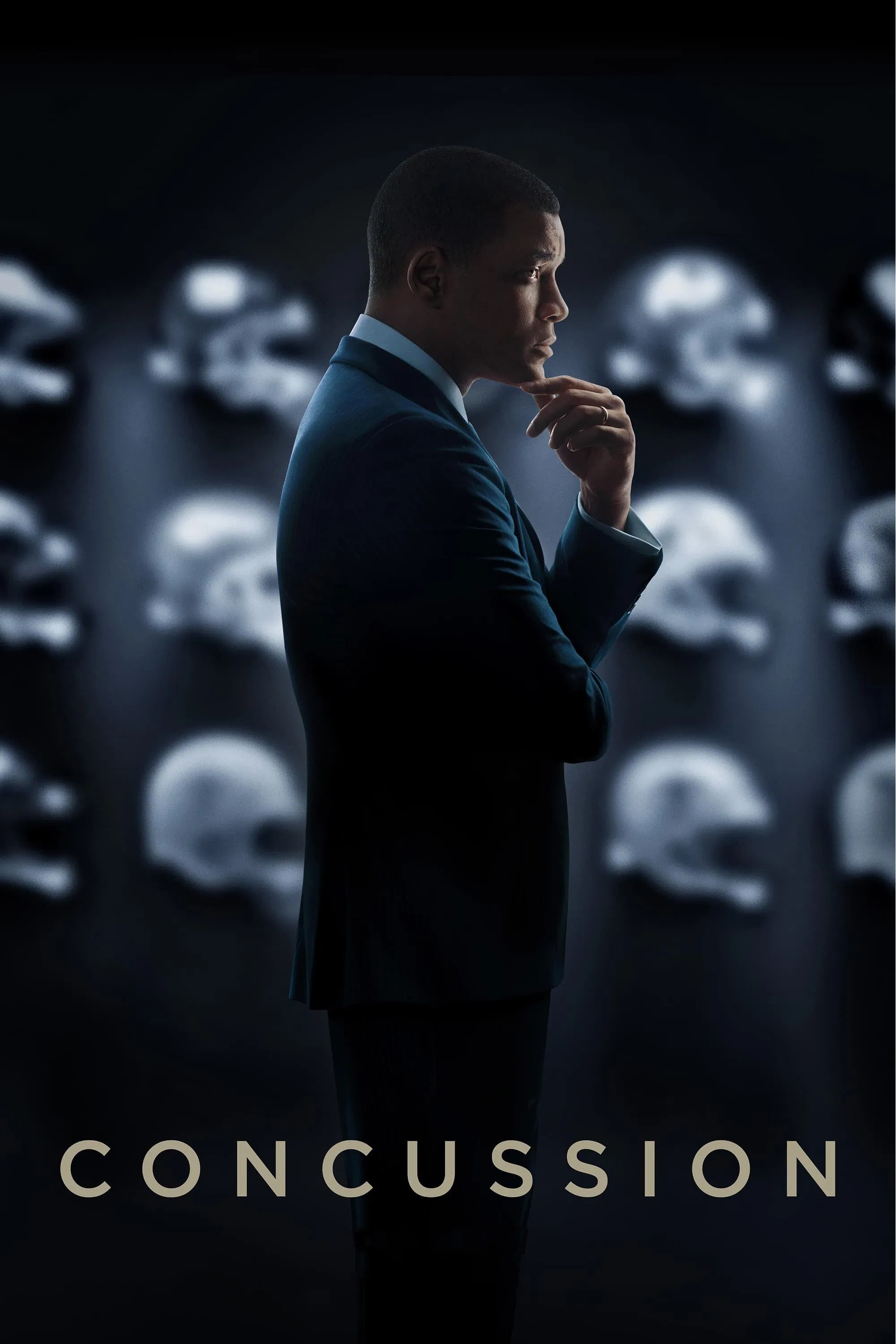 Poster chính thức của phim Phim Tâm Lý "Sang Chấn" (Concussion - 2015), với sự tham gia của diễn viên Will Smith và Alec Baldwin.