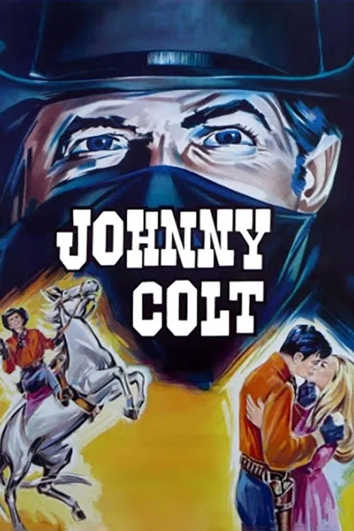 Poster chính thức của phim Phim Miền Tây "Sao đen" (Johnny Colt - 1966), với sự tham gia của diễn viên Robert Woods và Elga Andersen.