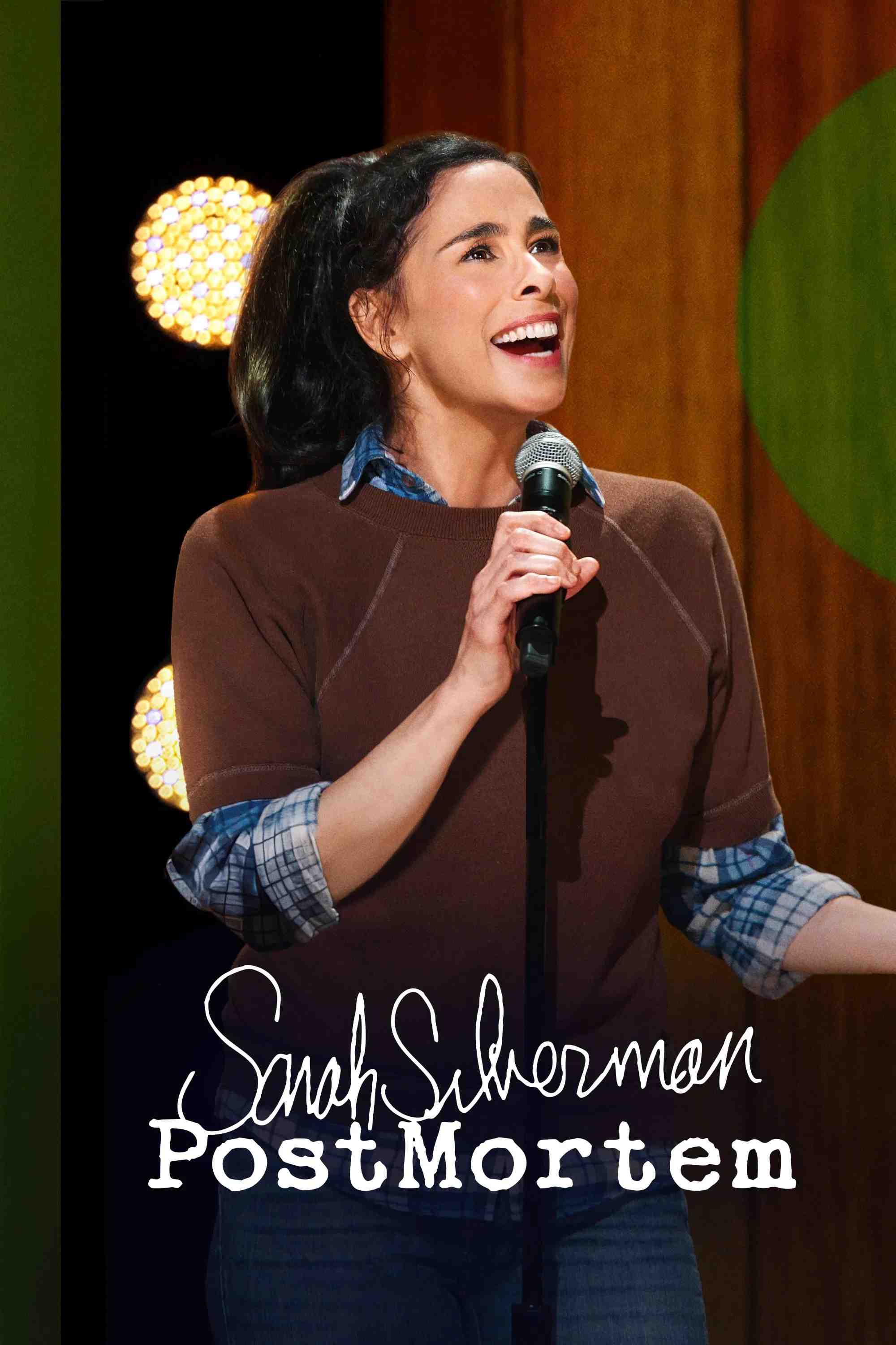 Poster chính thức của phim Phim Hài "Sarah Silverman: Sau Khi Chết" (Sarah Silverman: PostMortem - 2025), với sự tham gia của diễn viên Sarah Silverman.