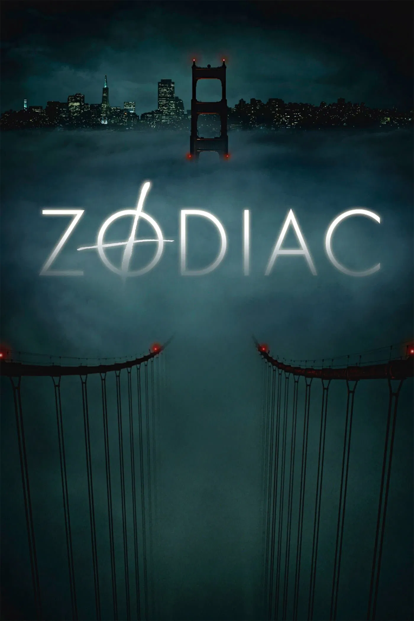 Poster chính thức của phim Phim Hình Sự, Phim Bí Ẩn "Sát Nhân Huyền Thoại" (Zodiac - 2007), với sự tham gia của diễn viên Jake Gyllenhaal và Mark Ruffalo.