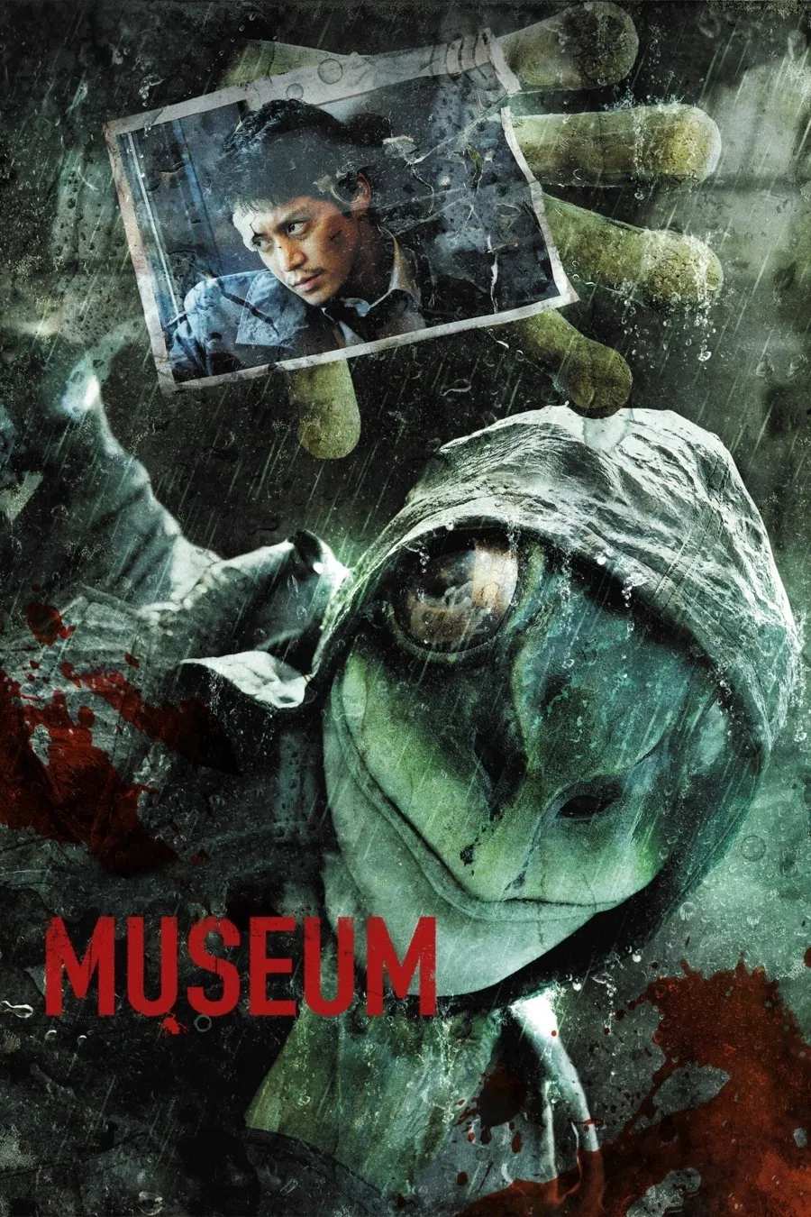 Poster chính thức của phim Phim Tâm Lý, Phim Giật Gân "Sát Nhân Người Nhái" (Museum - 2016), với sự tham gia của diễn viên Shun Oguri và Machiko Ono.